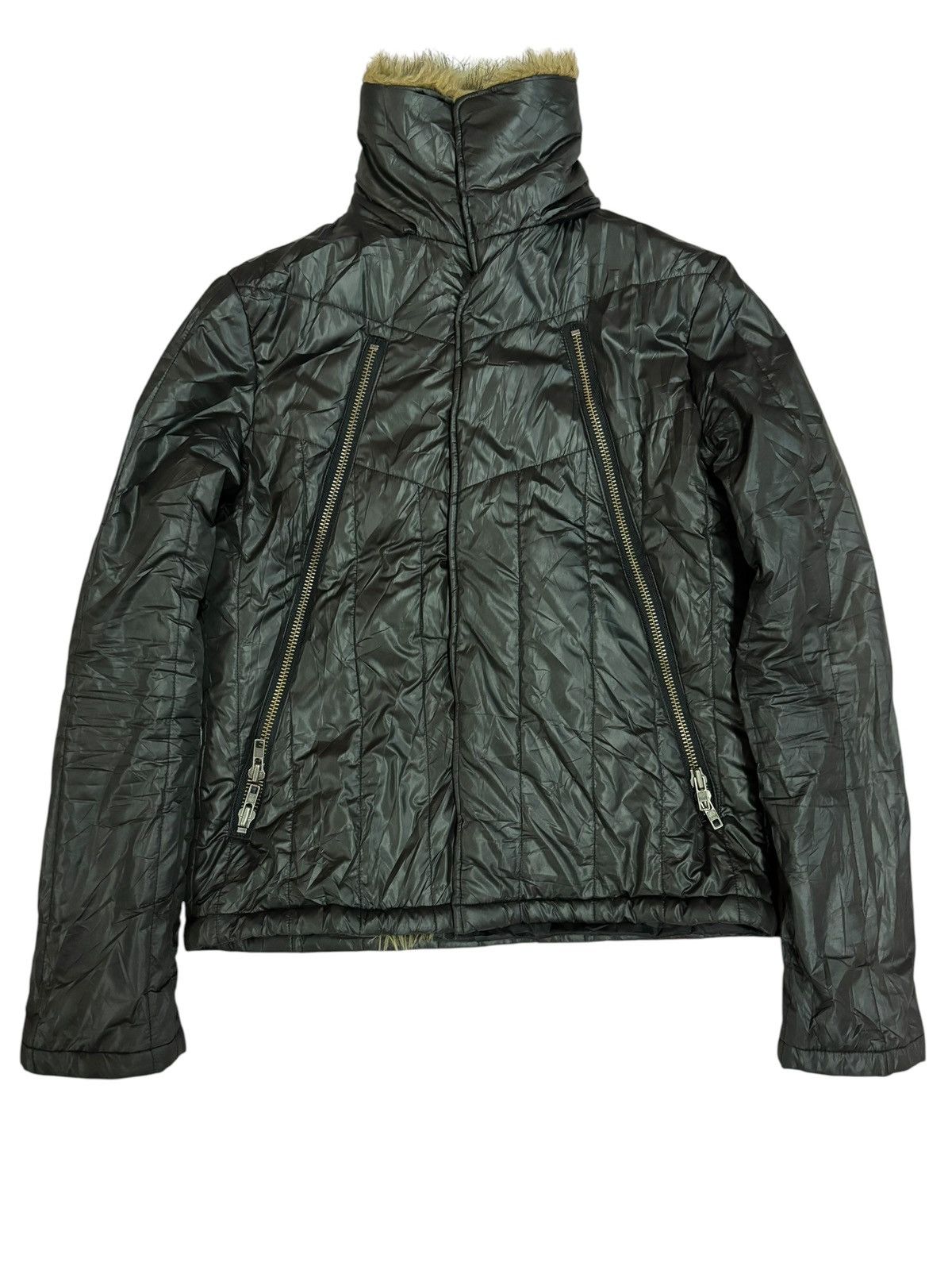 14th Addiction × Japanese Brand × Vintage Vintage Varosh Japan Faux Fleece Bondage Puffer Jacket Size US S / EU 44-46 / 1 - 4 Thumbnail