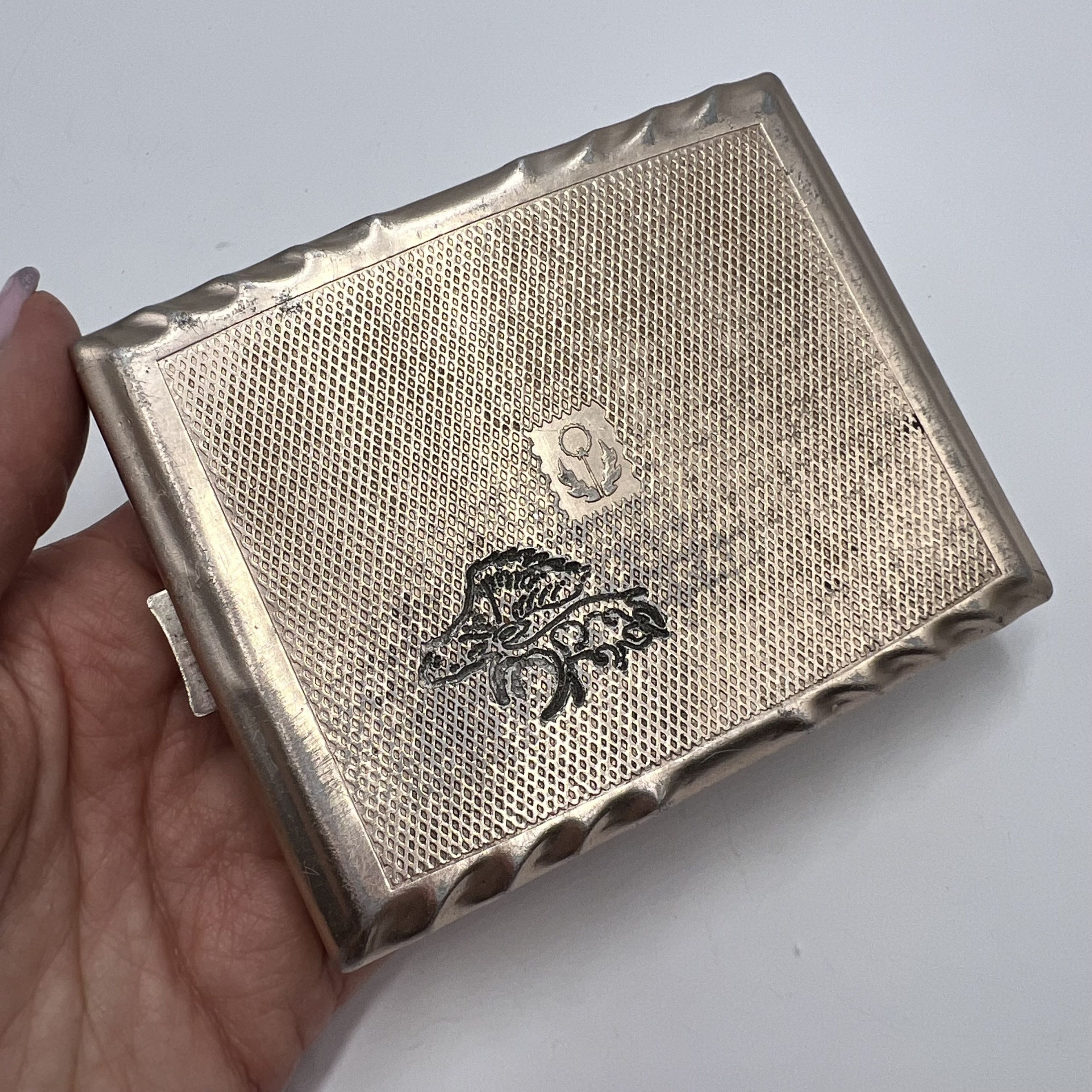 Vintage Vintage Rare USSR Soviet Box Cigarette Case Aluminum 44.52gr Size ONE SIZE - 4 Thumbnail