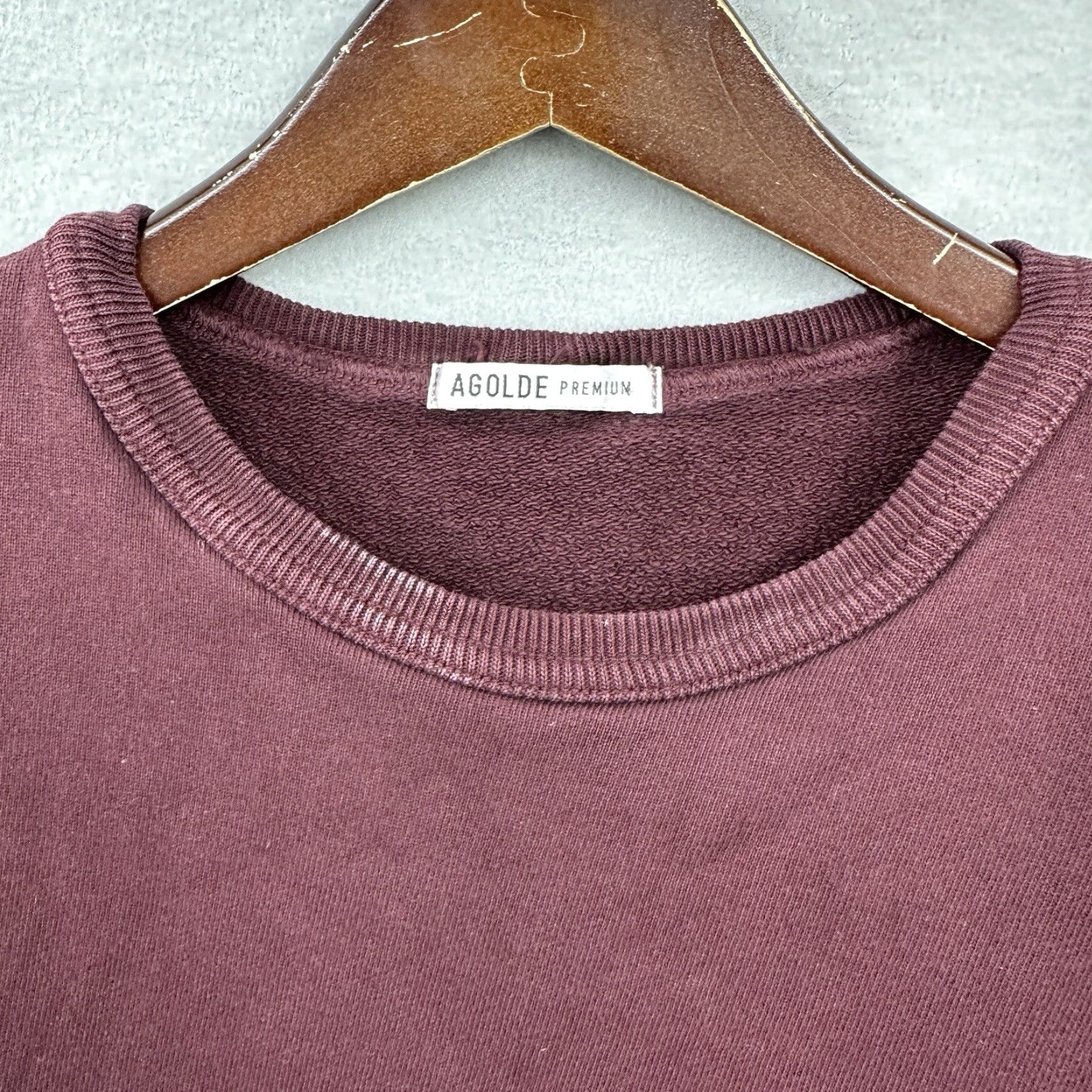 Agolde Agolde Sweatshirt Womens Small Long Sleeve Terry Fleece Pullover Purple City Modern 90s Mens Womens Size S / US 4 / IT 40 - 7 Thumbnail