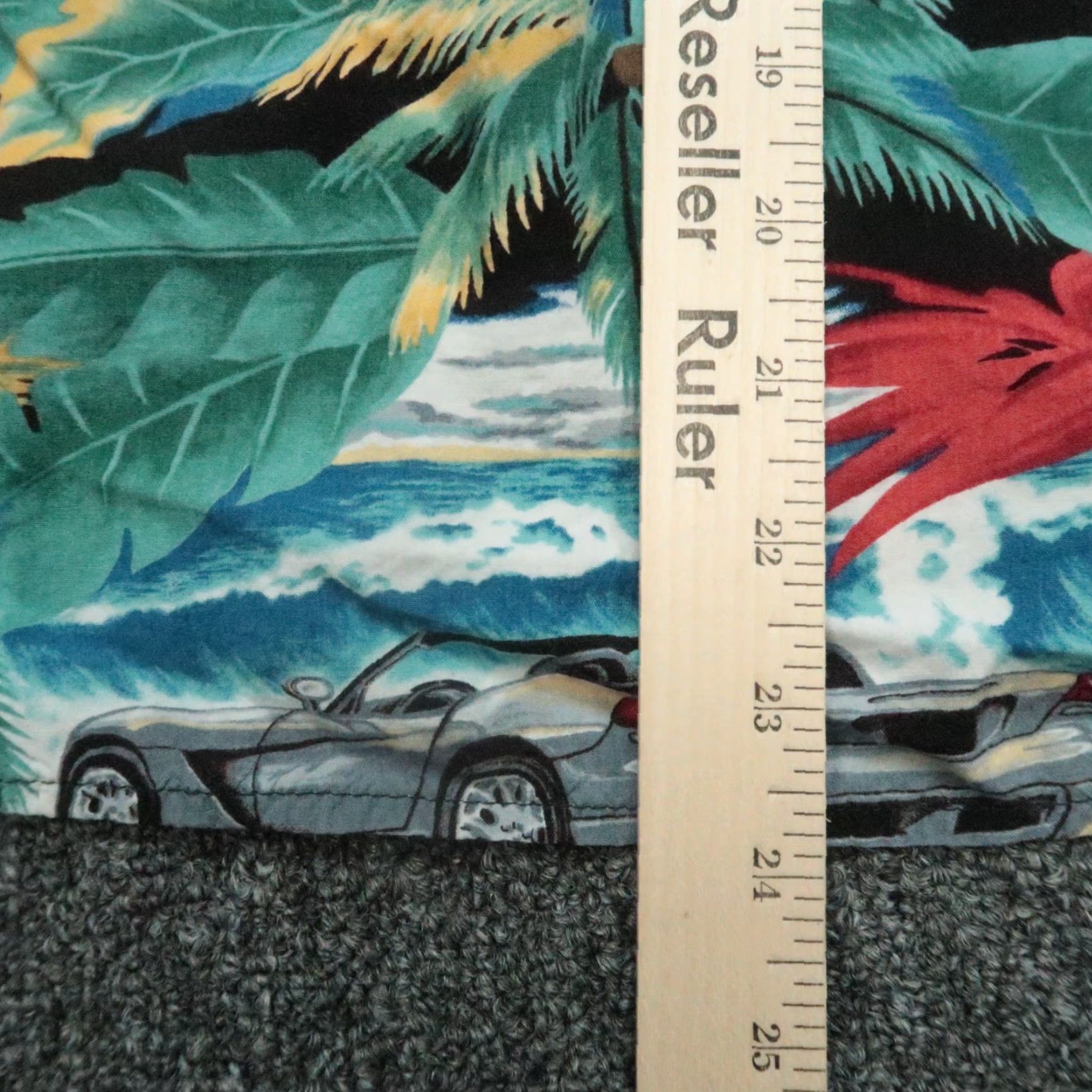 Reyn Spooner VINTAGE Reyn Spooner Shirt Mens XS Green Blue Hawaiian Cars USA Short Sleeve Button-Up Geometric Pattern Casual Travel 50s 60s Mens Size US XS / EU 42 / 0 - 6 Thumbnail