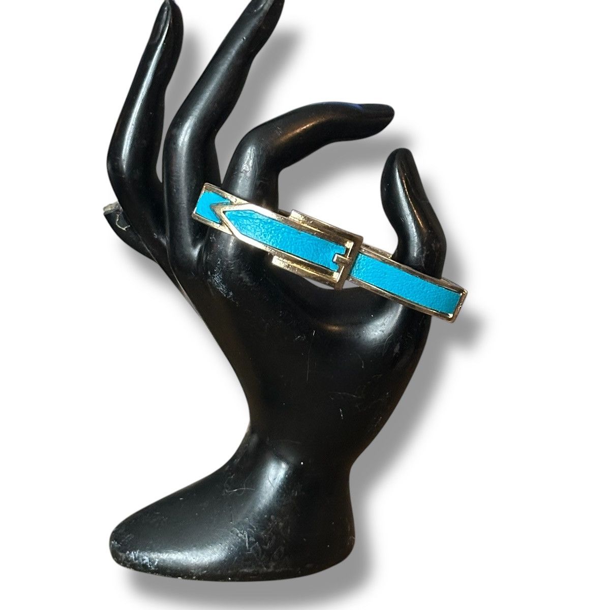 Other Turquoise color leather inlay buckle stretch bracelet Size ONE SIZE - 3 Thumbnail