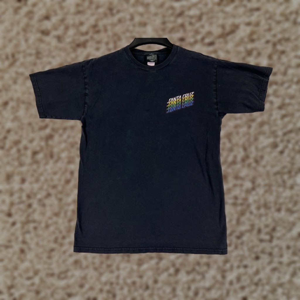 Vintage Santa Cruz Men Shirt M Black Short Sleeve Crew Logo 90s California Mens Shirt Logo Size US M / EU 48-50 / 2 - 1 Thumbnail