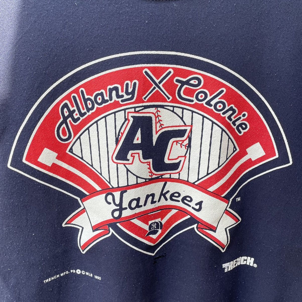Vintage 🔥Vintage 1993 Albany Colonies Yankees Big Logo Sweatshirts Size US M / EU 48-50 / 2 - 6 Thumbnail