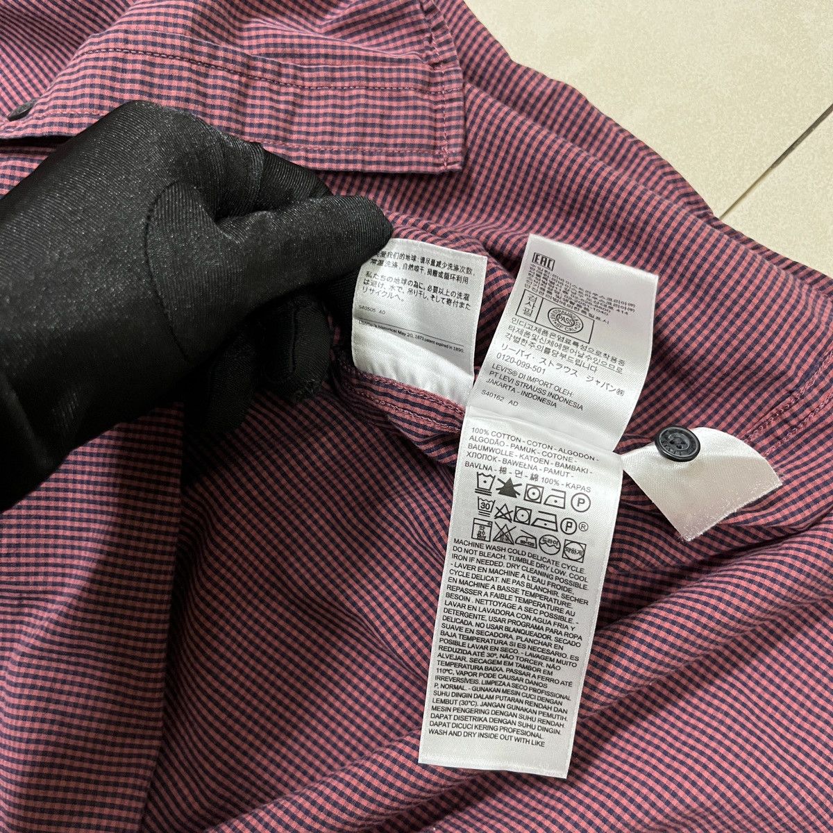 Levi's × Vintage Levis Small Checkered Button Up Shirt Size US M / EU 48-50 / 2 - 9 Thumbnail