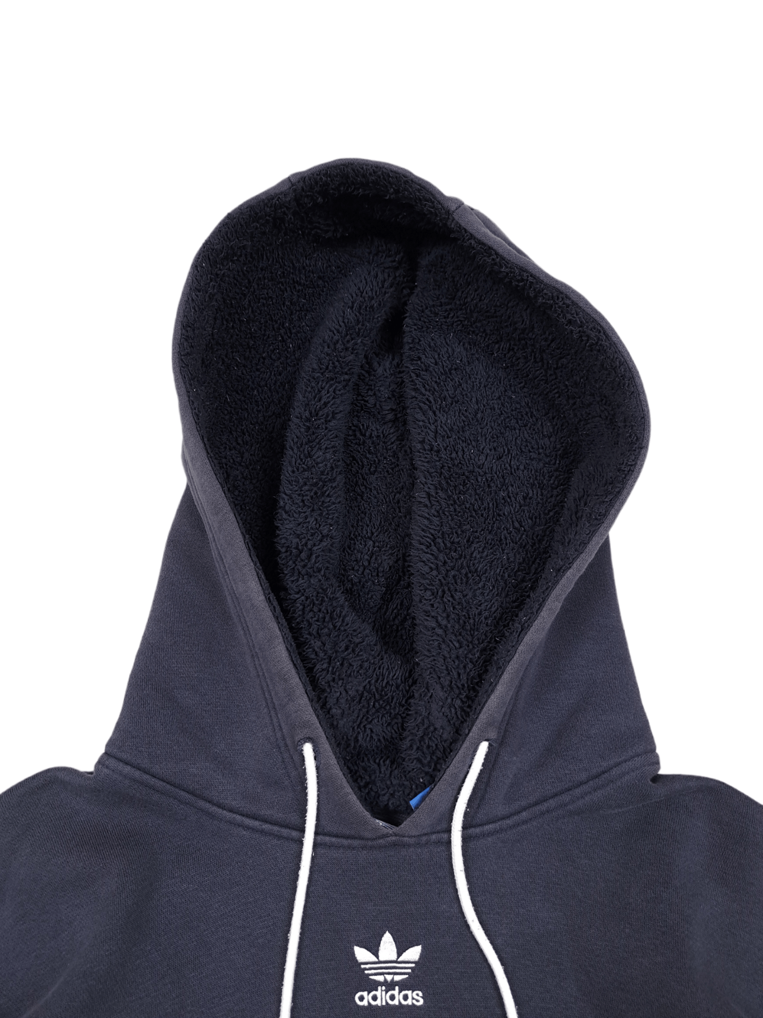 Adidas × Vintage 💎 Vintage Adidas Sample Big Spell out Logo Navy Hoodie Size US M / EU 48-50 / 2 - 8 Thumbnail