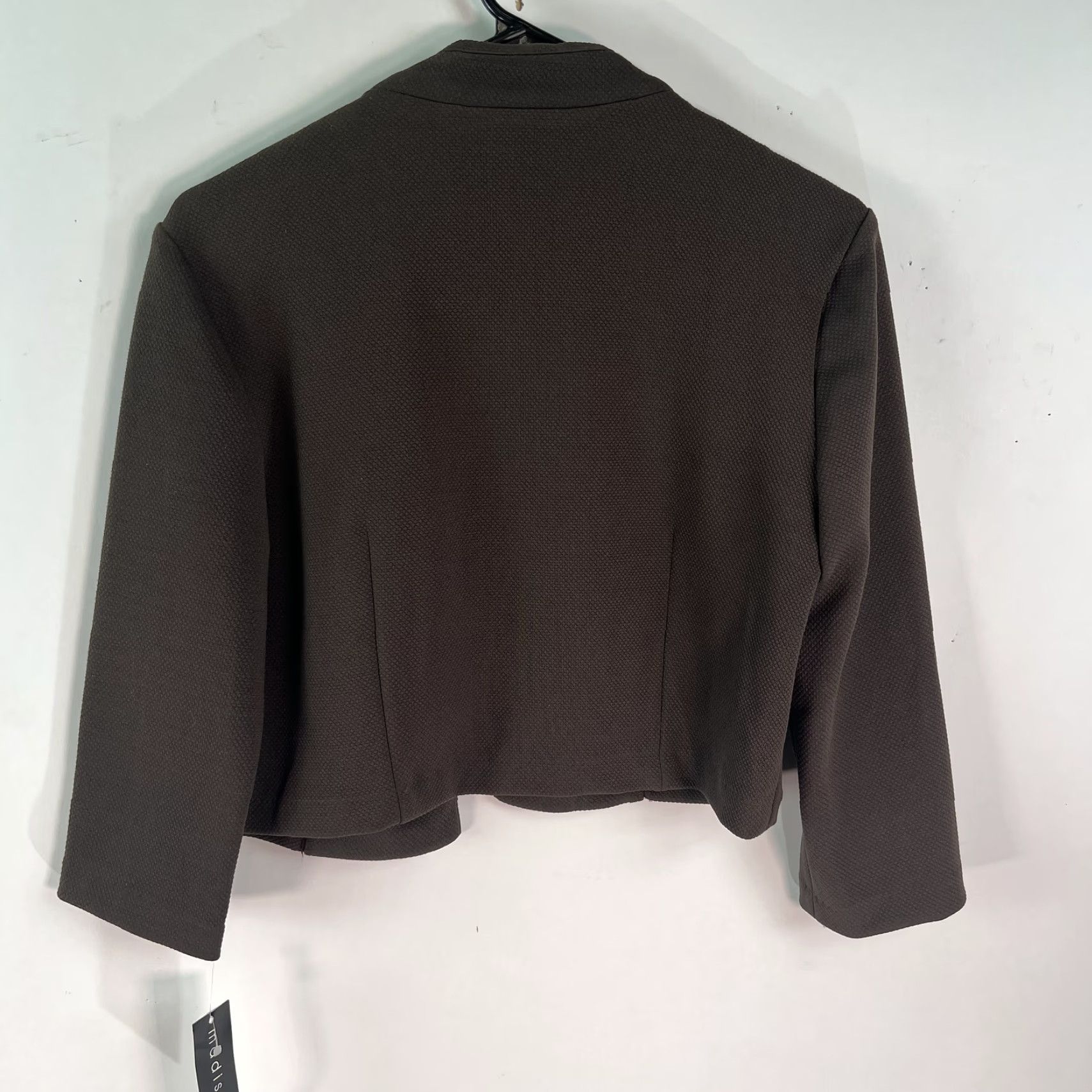 Madison Madison Leigh Blazer Jacket 3/4 Sleeve Cropped Lined Brown Women's Size 6 Formal Short Jacket Size M / US 6-8 / IT 42-44 - 2 Thumbnail