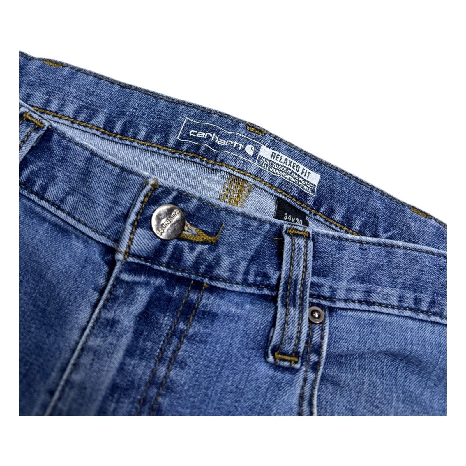 Carhartt CARHARTT Relaxed Fit Casual Work Denim Jeans Pants 34x30 Size US 34 / EU 50 - 4 Thumbnail