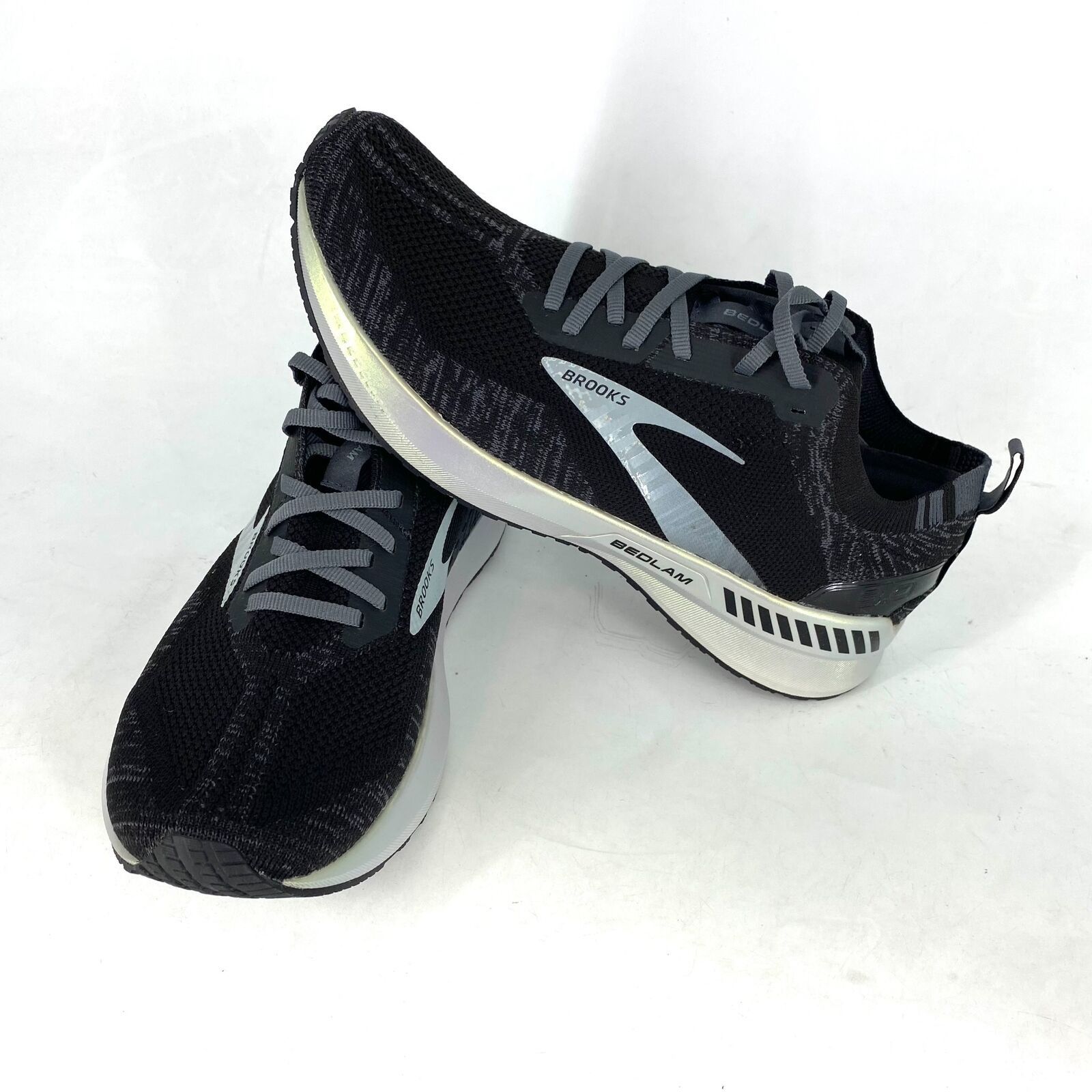 Brooks BROOKS MEN BEDLAM BLACK PEARL-WHITE RUNNING SIZE 9.5 Size US 9.5 / EU 42-43 - 5 Thumbnail