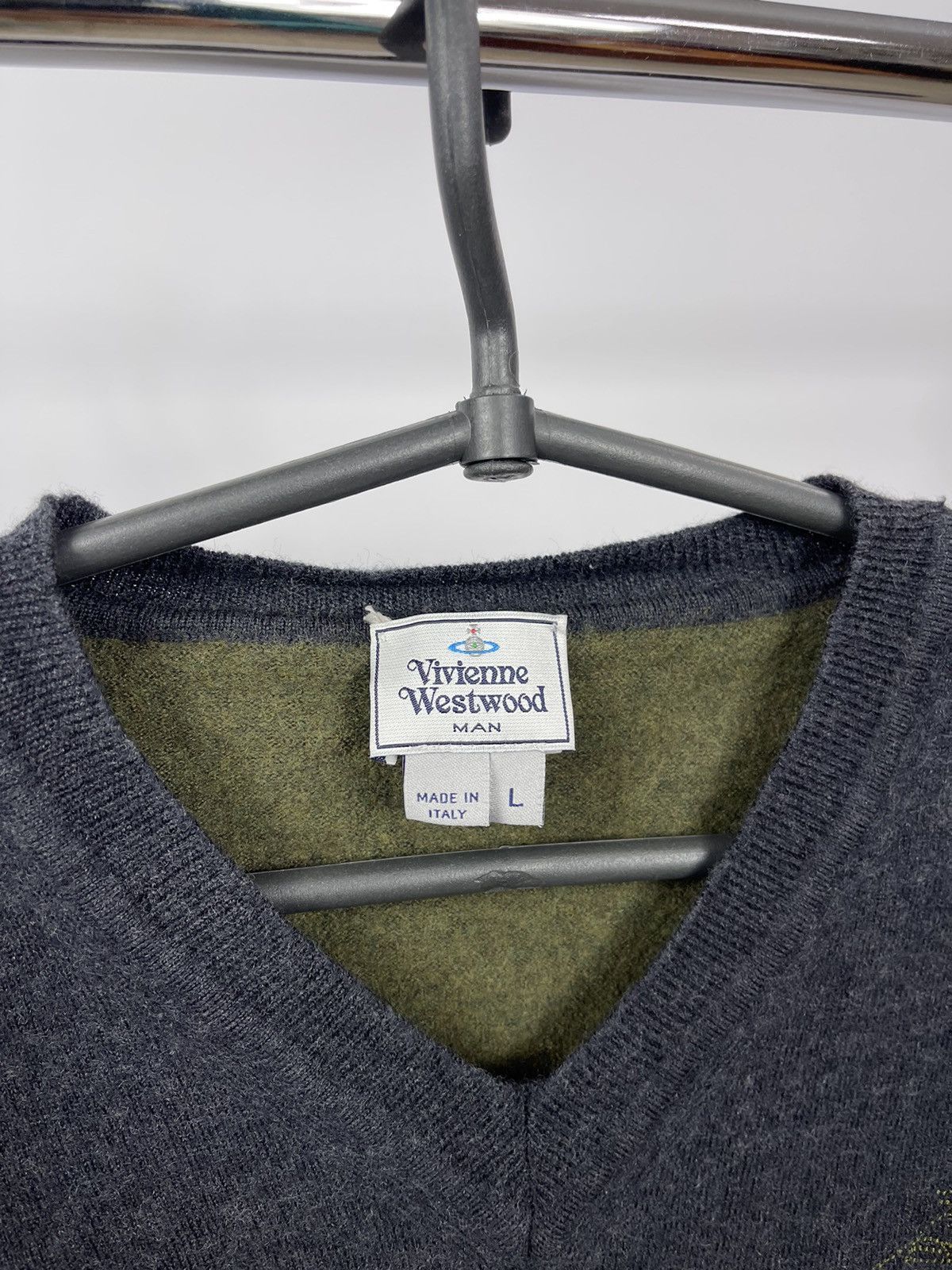 Vivienne Westwood Men's Vivienne Westwood Grey Wool Jumper Sweater Size S Size US S / EU 44-46 / 1 - 3 Thumbnail