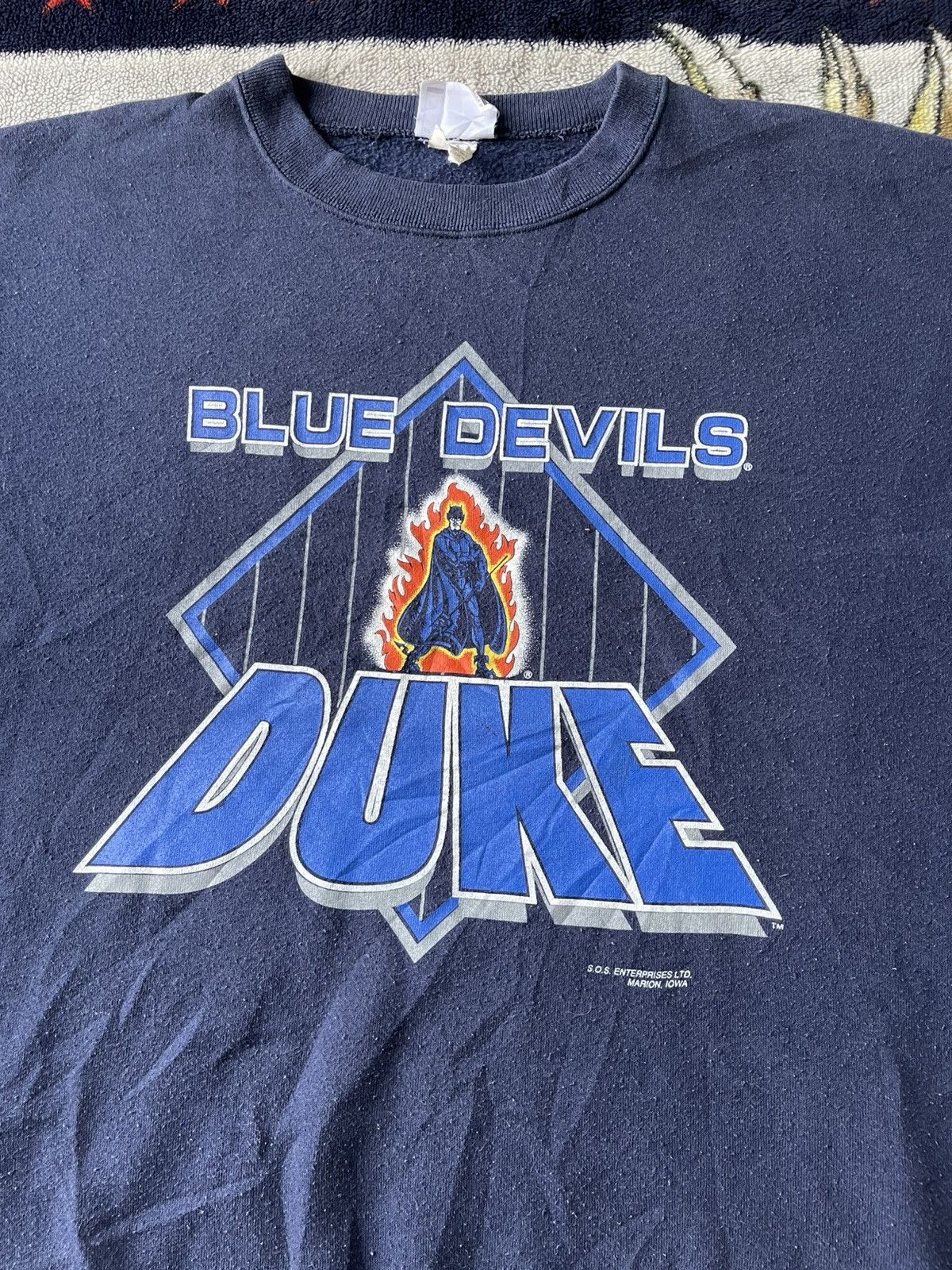NCAA Vintage 90's Blue Devils Duke University NCAA Crewneck Size US L / EU 52-54 / 3 - 7 Thumbnail