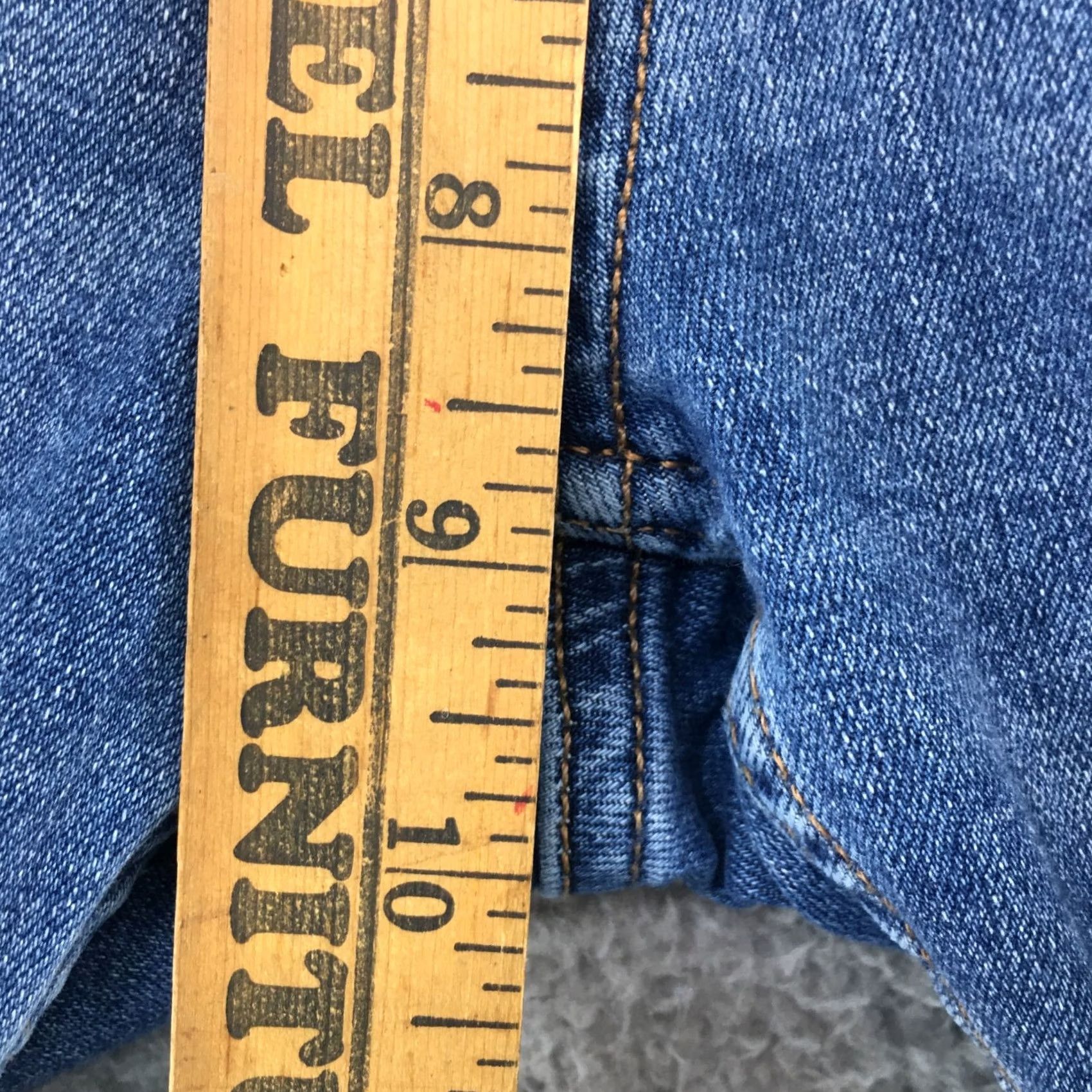 Zara Zara Basic Distressed Skinny Jeans Womens Medium 8 Blue Denim Low Rise Zip Fly Size 30" / US 8 / IT 44 - 6 Thumbnail