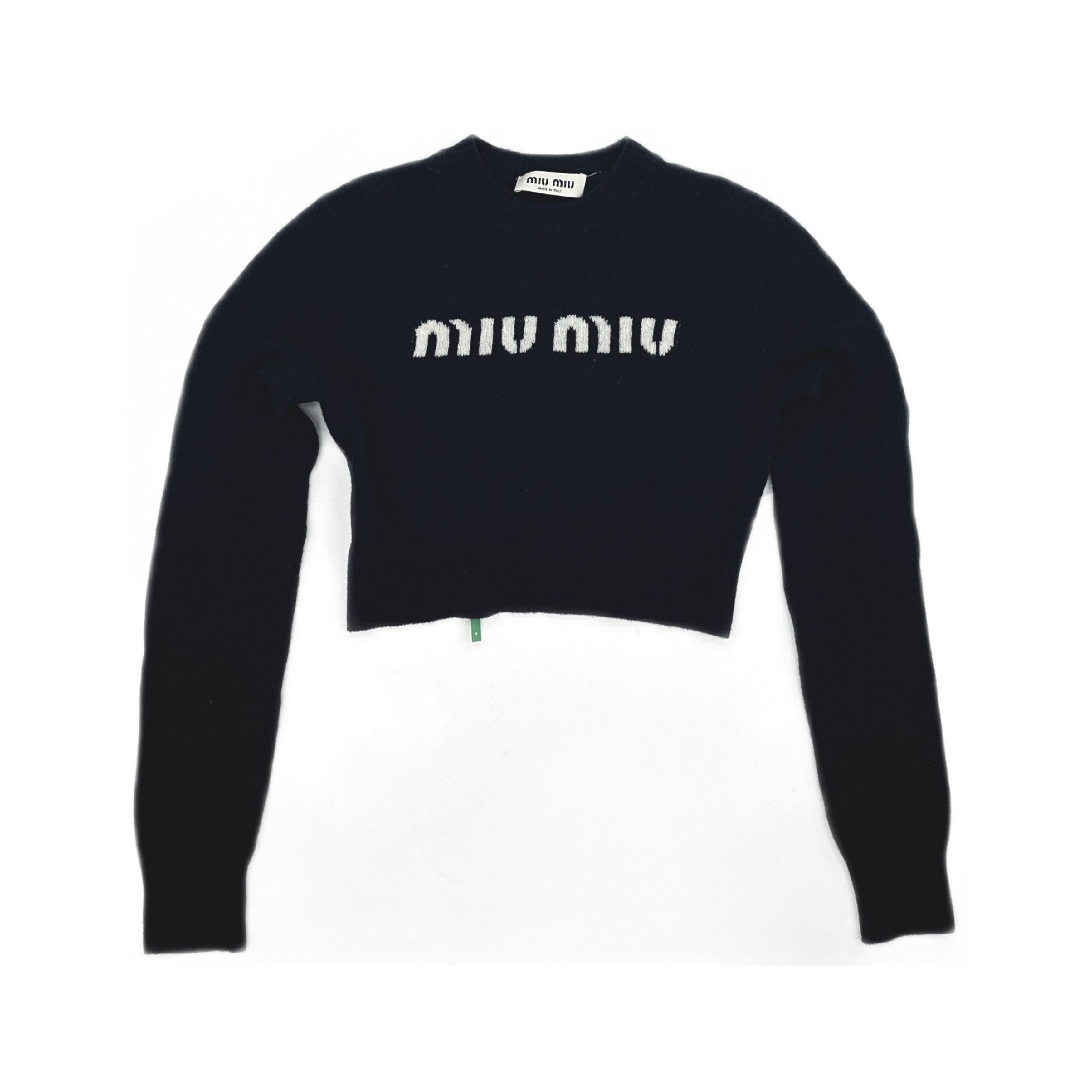 Miu Miu Miu Miu Logo Wool Blend Sweater Size 38 Size XS / US 0-2 / IT 36-38 - 1 Thumbnail