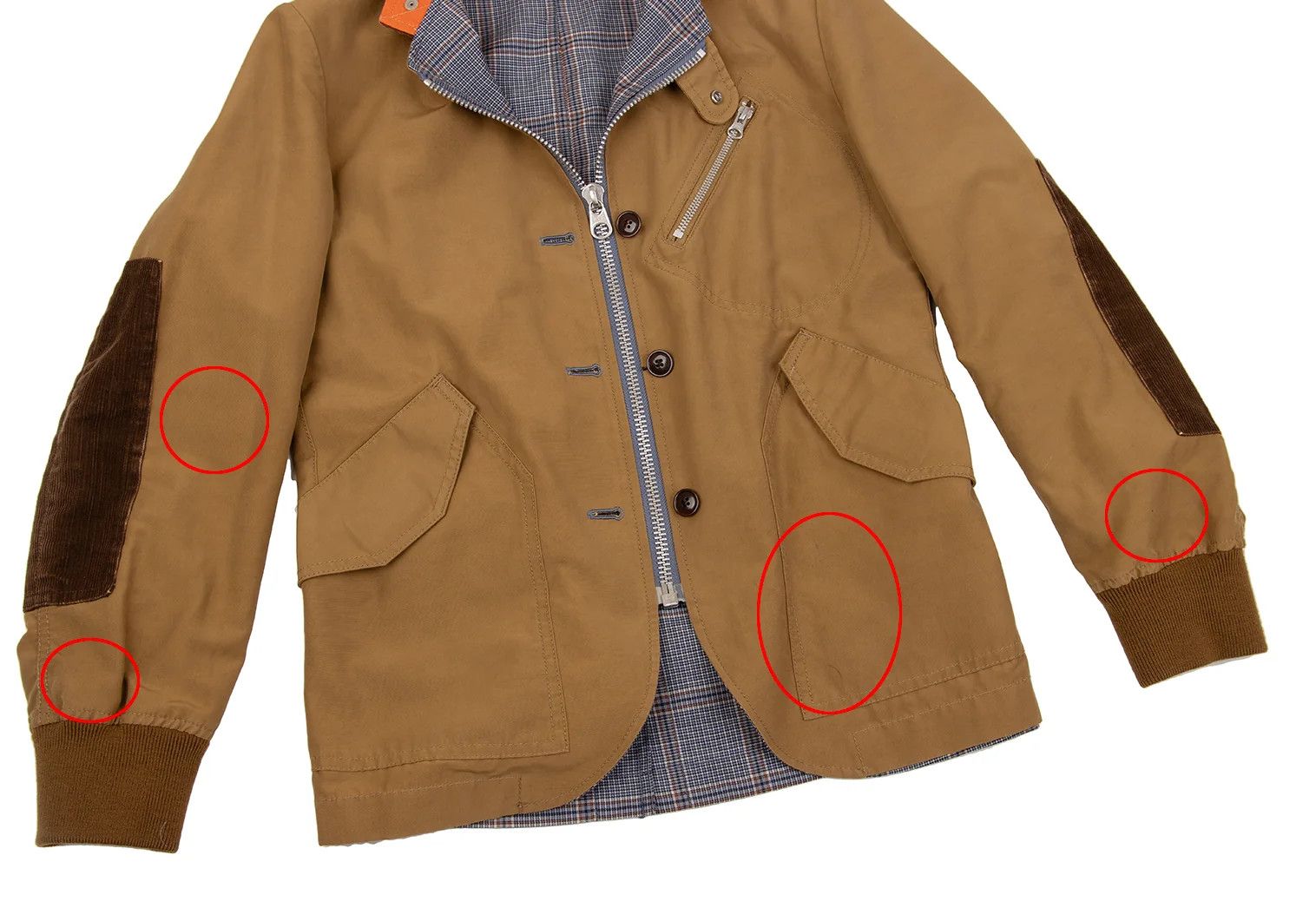 Junya Watanabe Reversible 2-Way Jacket Blouson in Blue and Brown, Size XS Size US XS / EU 42 / 0 - 12 Thumbnail