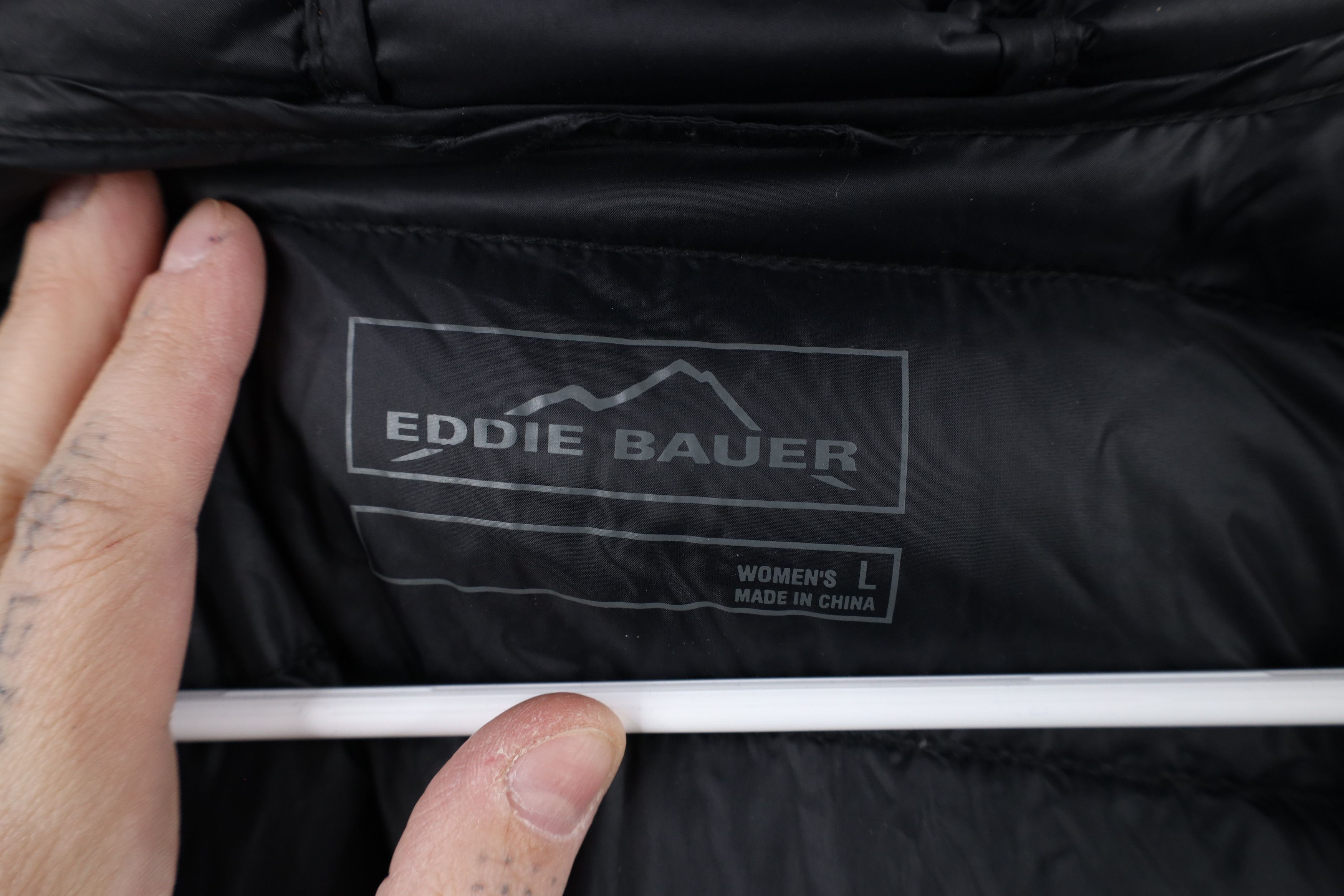 Eddie Bauer × Vintage Eddie Bauer Down Fill Insulated Hooded Puffer Jacket Black Size L / US 10 / IT 46 - 10 Thumbnail