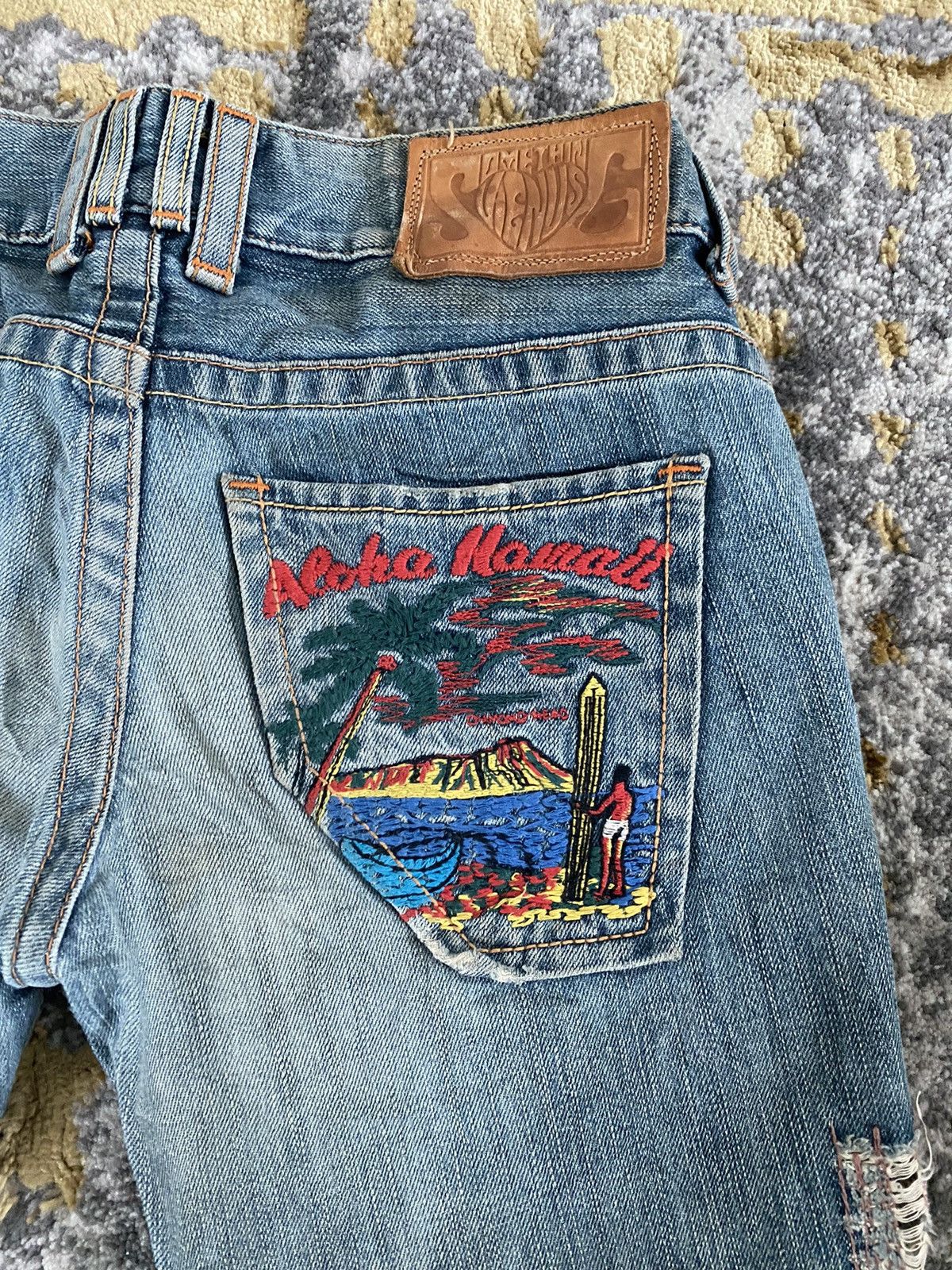 Edwin SUPER FLARE DISTRESS DENIM VENUS SOMETHING BY EDWIN JAPAN Size US 32 / EU 48 - 5 Thumbnail