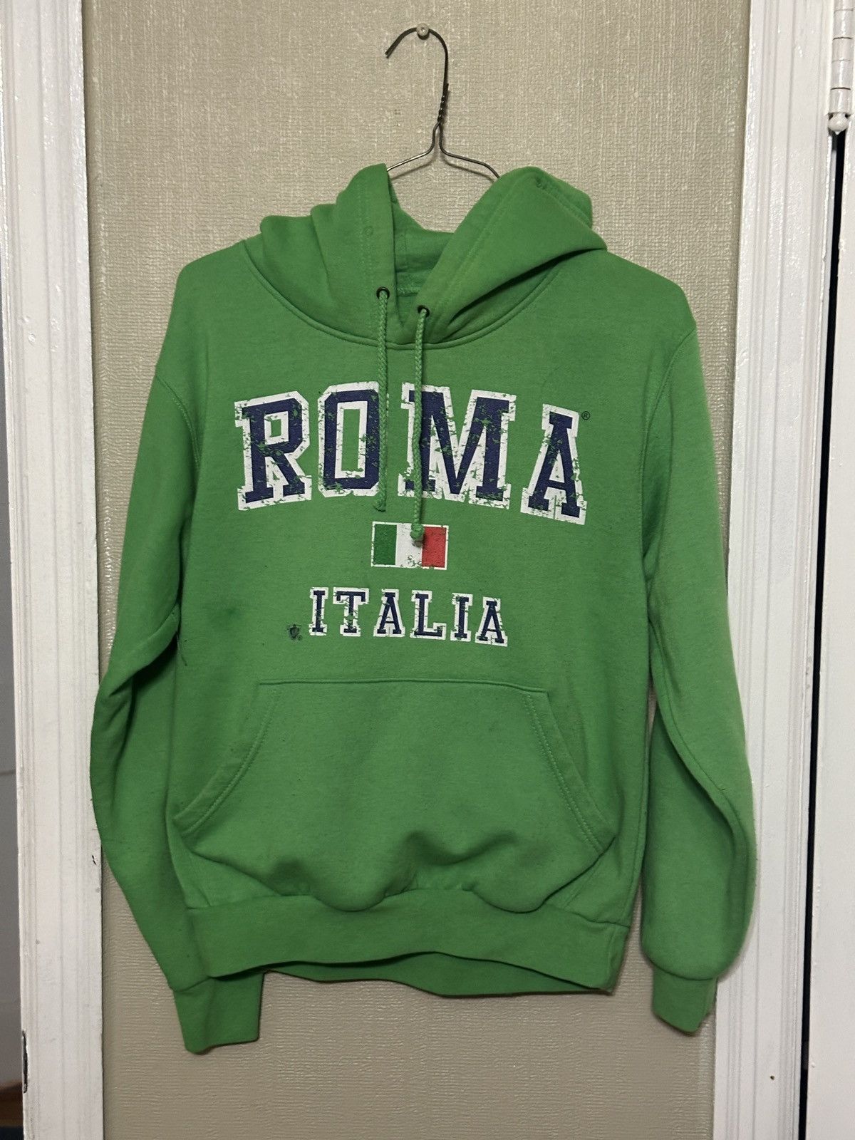 Vintage Roma Italia Green Hoodie Size US S / EU 44-46 / 1 - 1 Preview