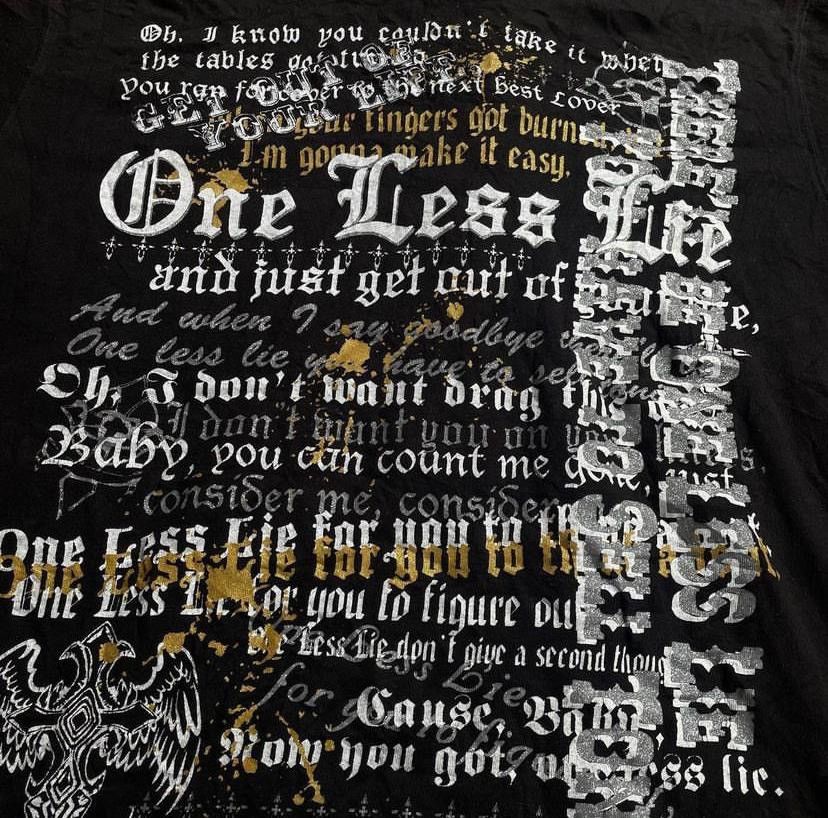 If Six Was Nine × Japanese Brand × Le Grande Bleu (L.G.B.) Sagres one less life poem shirt Size S / US 4 / IT 40 - 2 Thumbnail