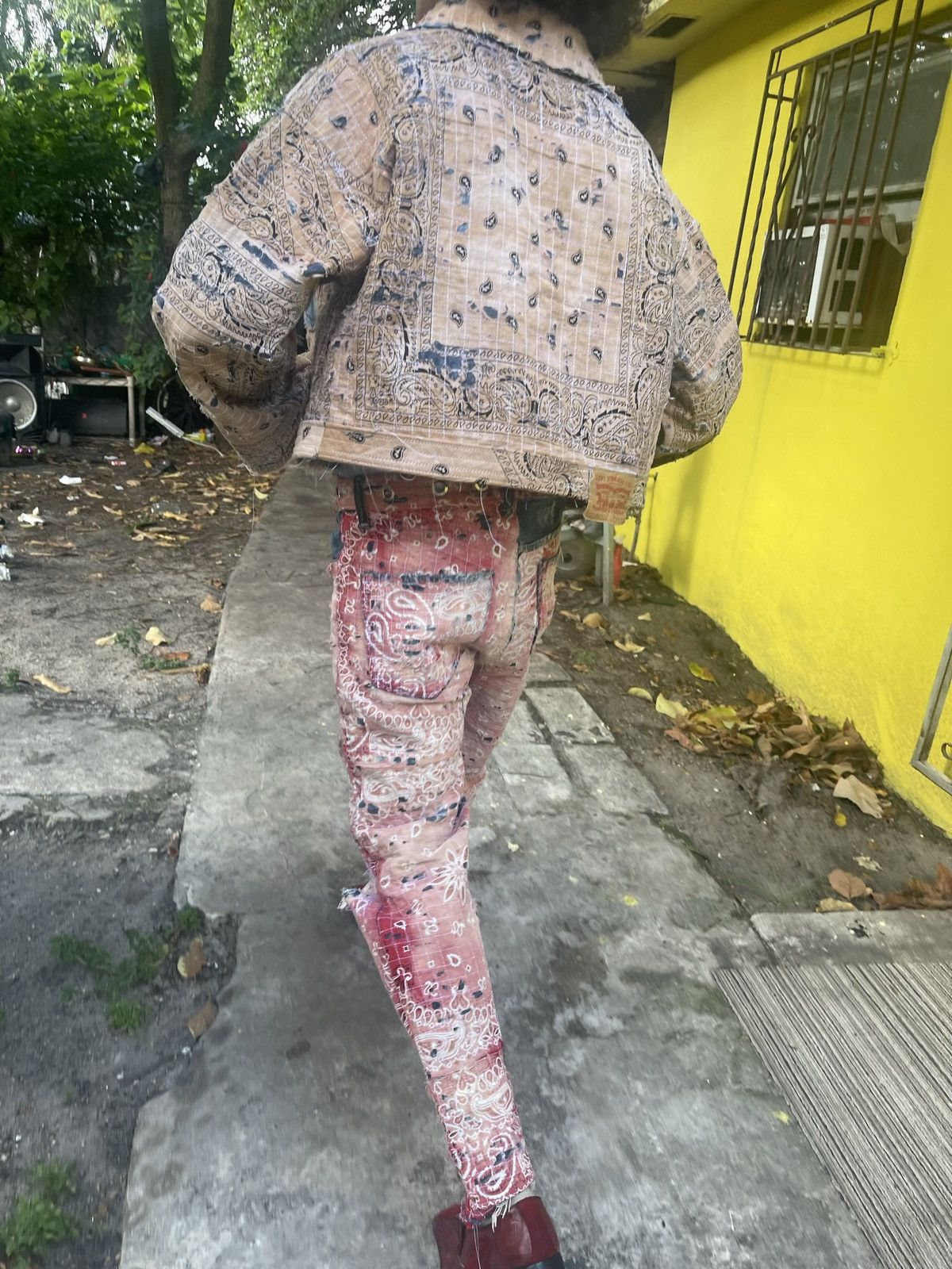 Kapital × Vintage 1/1 red custom boro denim Size US 32 / EU 48 - 5 Thumbnail