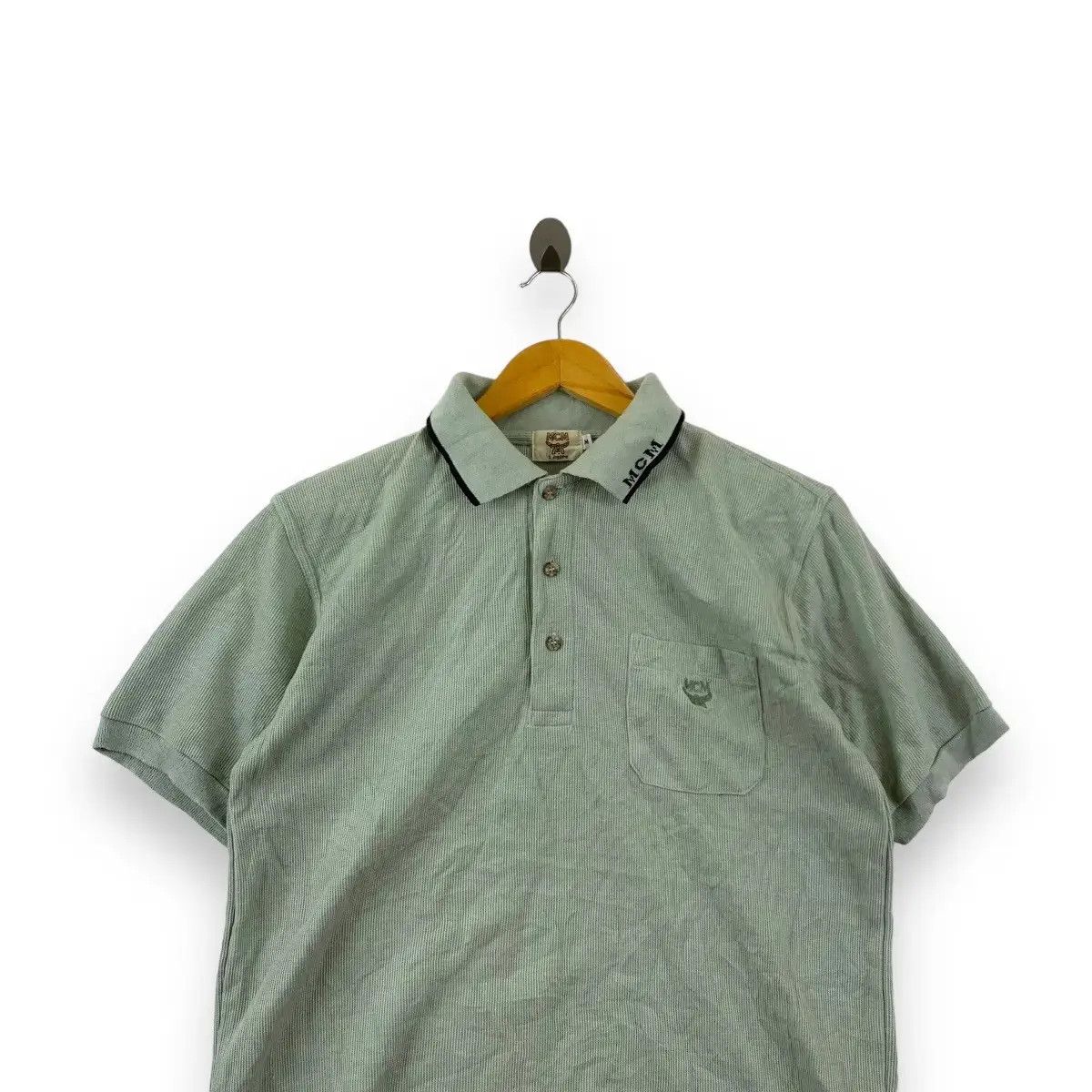 MCM Vintage MCM LEGERE Moderne Creation Muchen Polo Tee Shirt Size US M / EU 48-50 / 2 - 2 Thumbnail