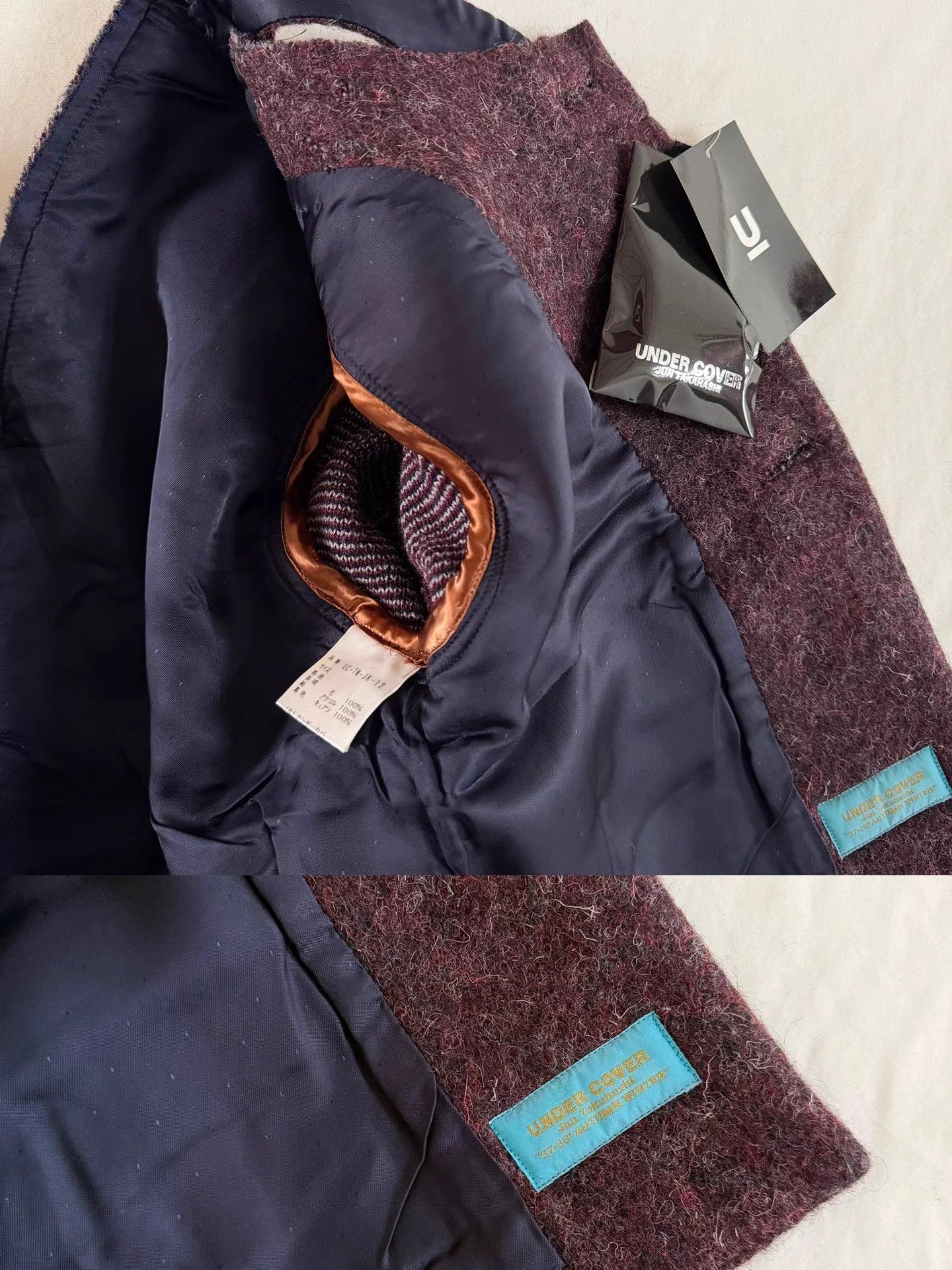 Undercover UC 1997 Leaf Rare Knit & Wool Felt Jkt New w/ Tags Size US M / EU 48-50 / 2 - 8 Thumbnail
