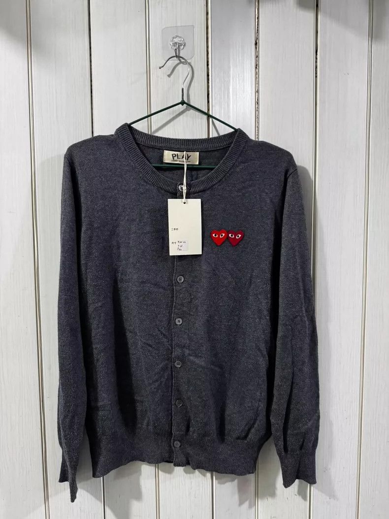 Comme Des Garcons Grey Knitted Cardigan Nextarrow-2505