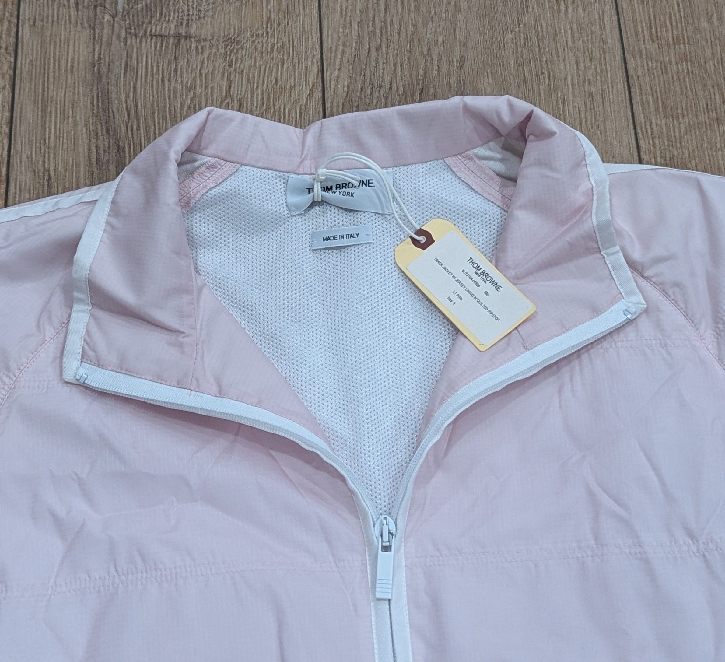 Thom Browne Thom Browne Contrast 4 Bar Coach Jacket Light Pink 3 - Large Size US L / EU 52-54 / 3 - 2 Thumbnail