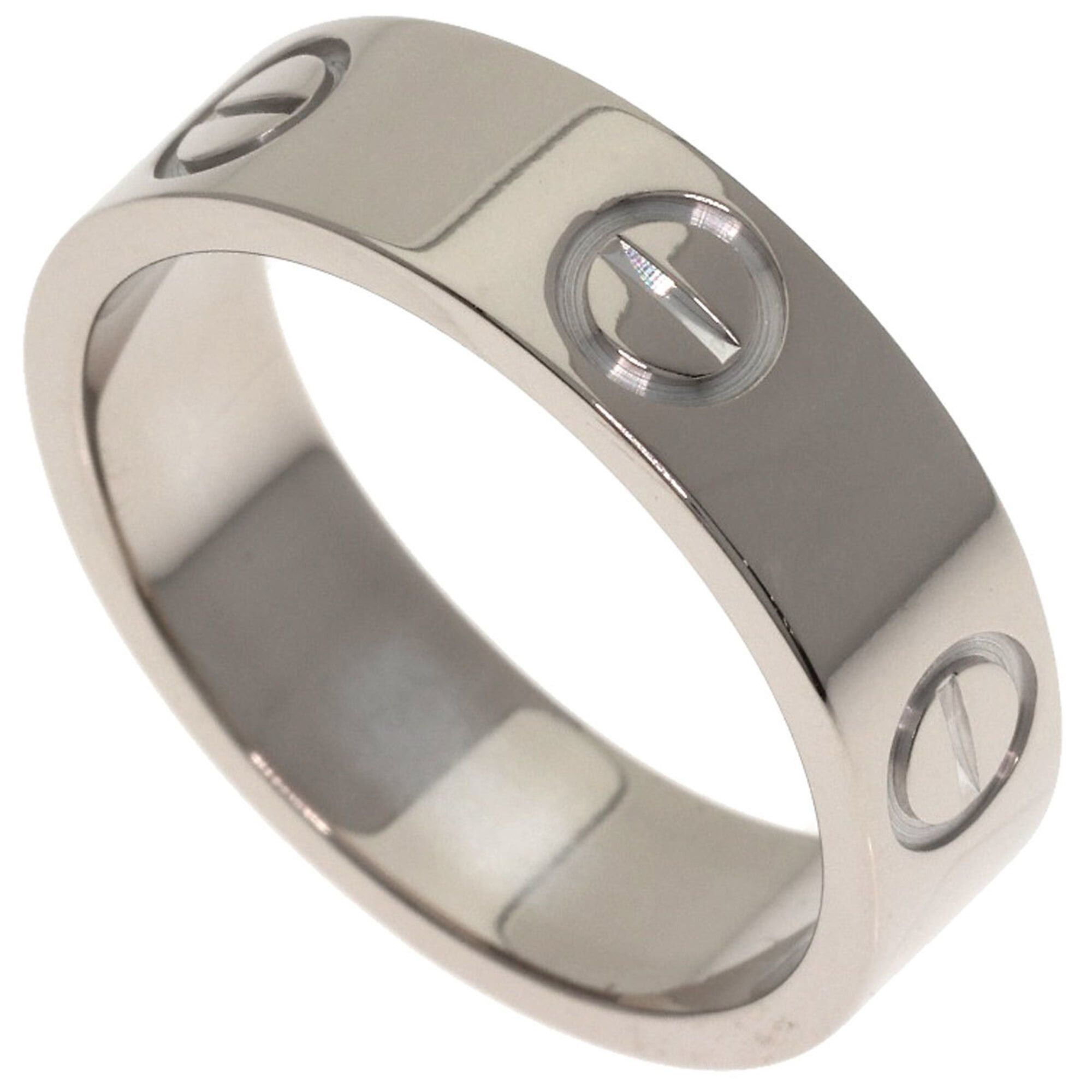 Cartier Cartier Love Ring #51, 18K White Gold, Women's Ring, CARTIER Size ONE SIZE - 1 Thumbnail
