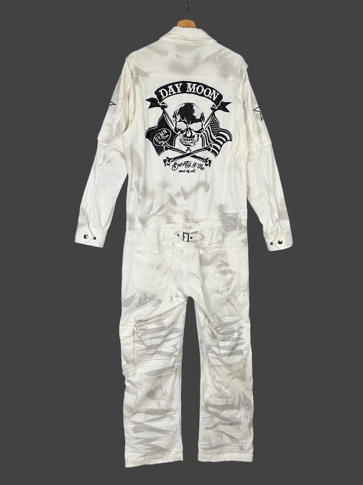 Japanese Brand Day moon acid wash tie dye design overall Size US L / EU 52-54 / 3 - 1 Thumbnail
