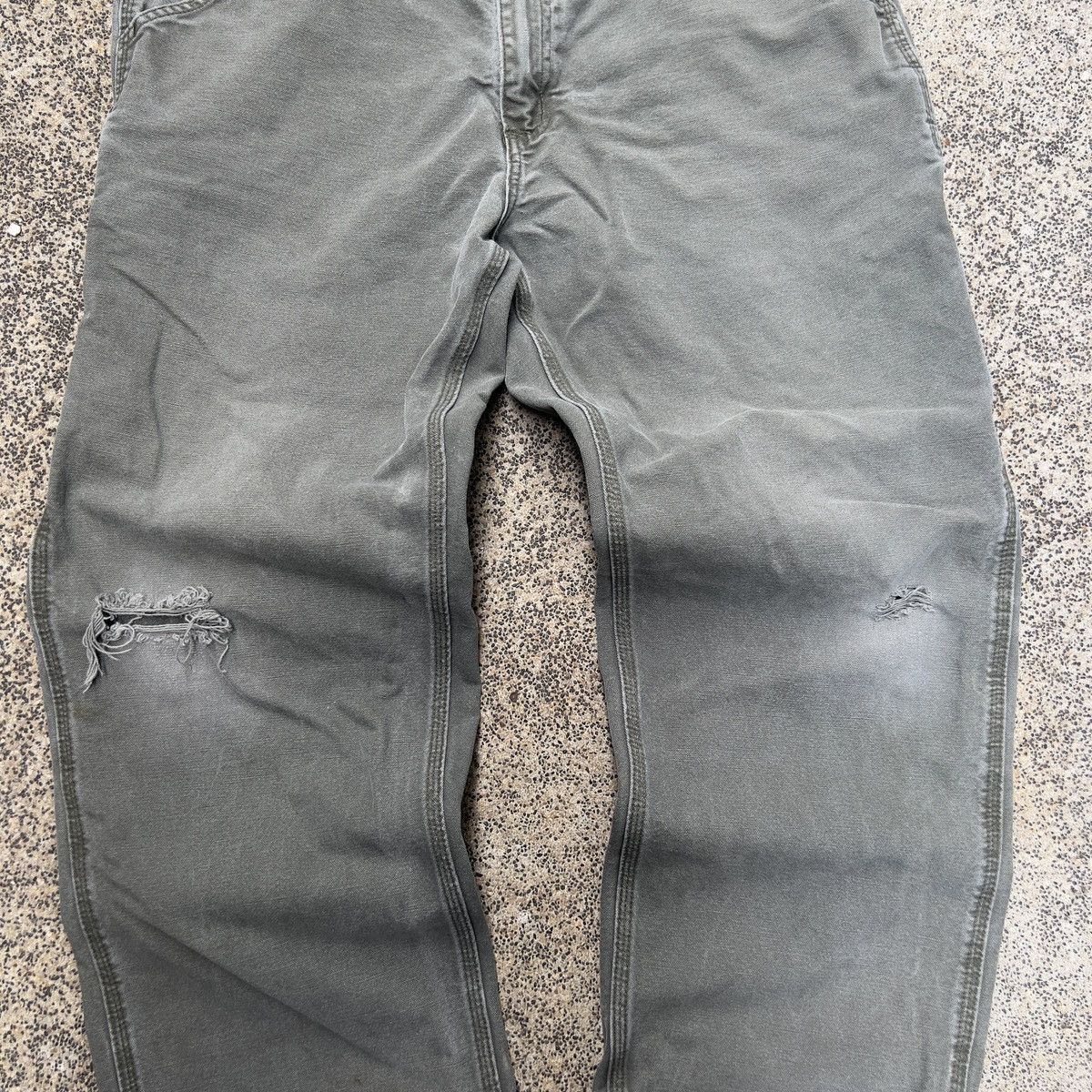 Carhartt × Vintage Vintage Faded Distressed Carhartt Carpenter Pants | 36x30 Size US 36 / EU 52 - 2 Thumbnail