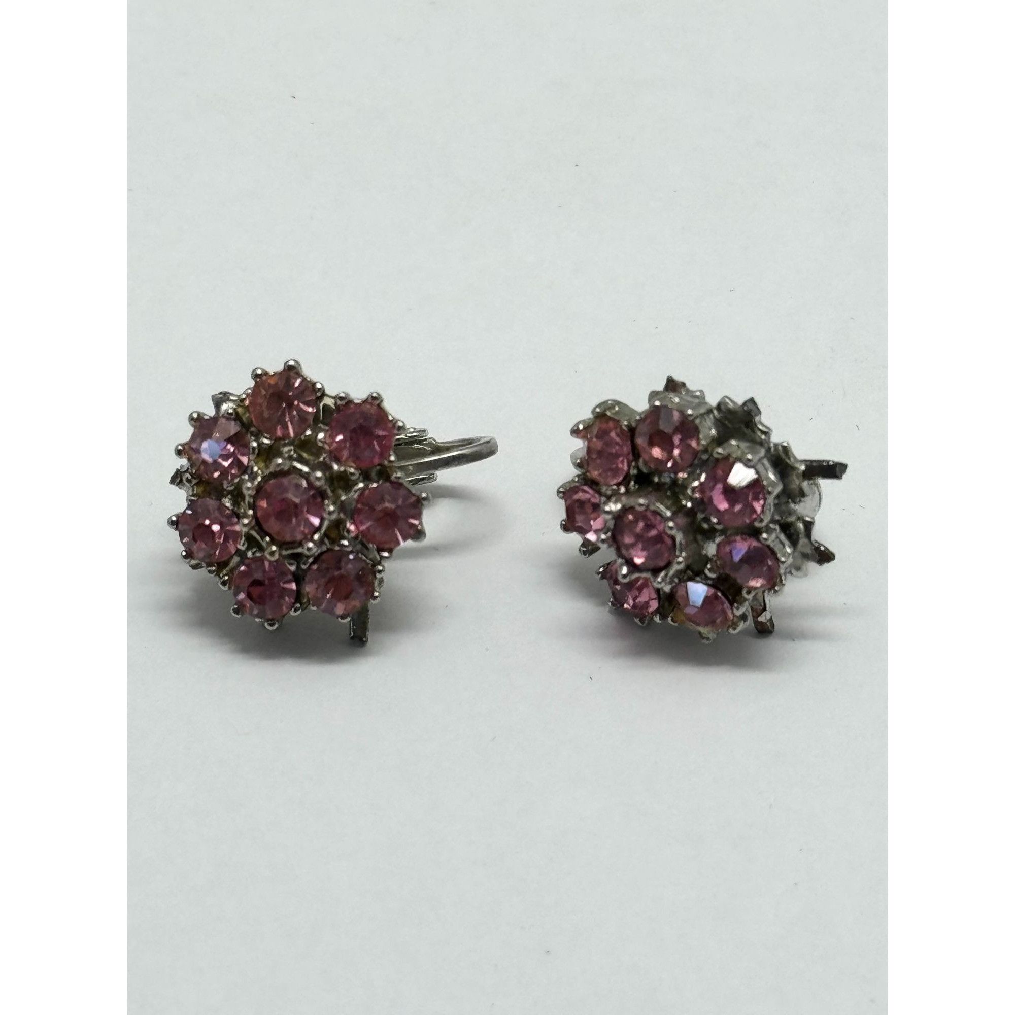 Vintage Vintage Coro pink flower earrings Size ONE SIZE - 4 Thumbnail