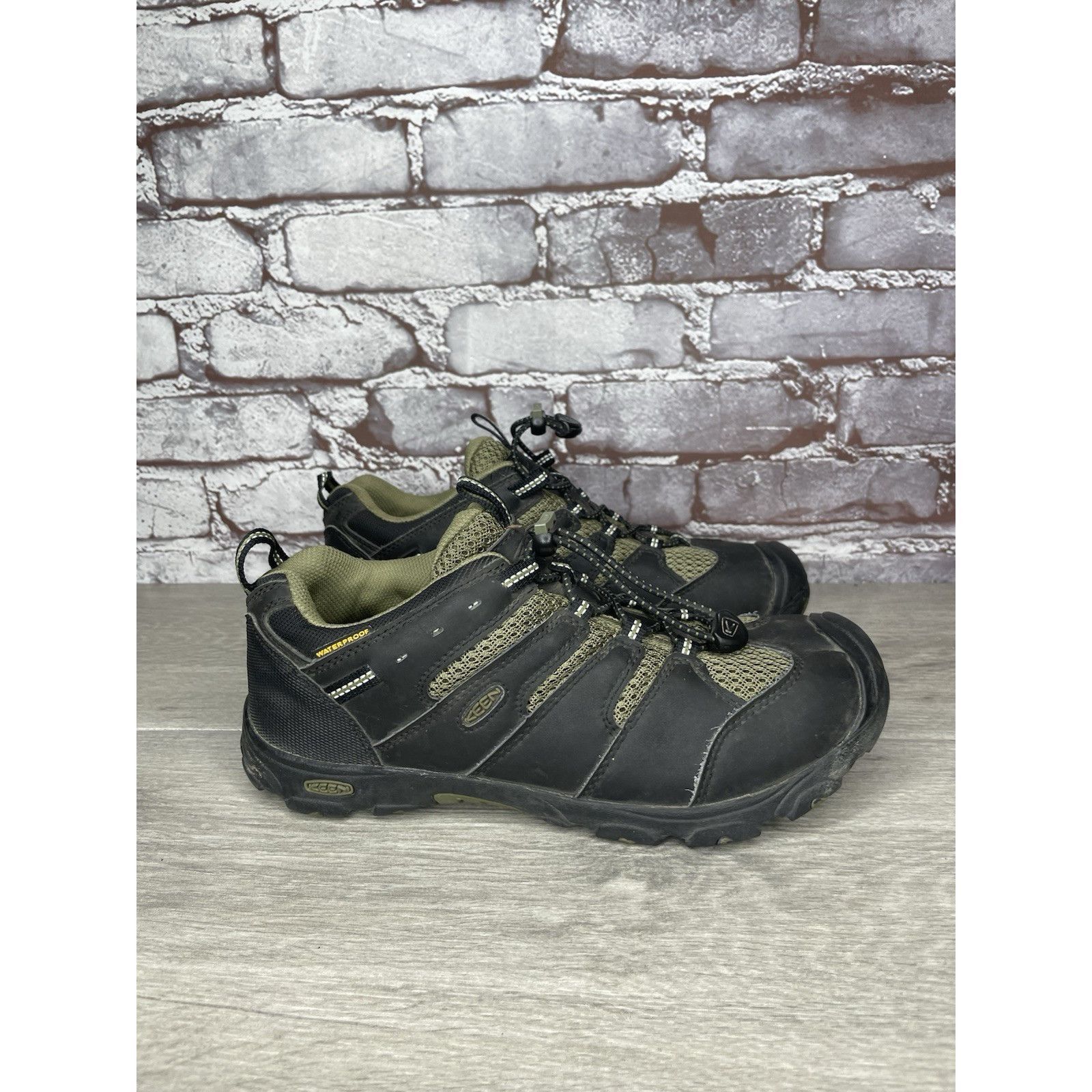 KEEN KEEN 1011760 Koven Olive Black Green Hiking Waterproof Shoes Size US 5.5 / EU 38 - 3 Thumbnail
