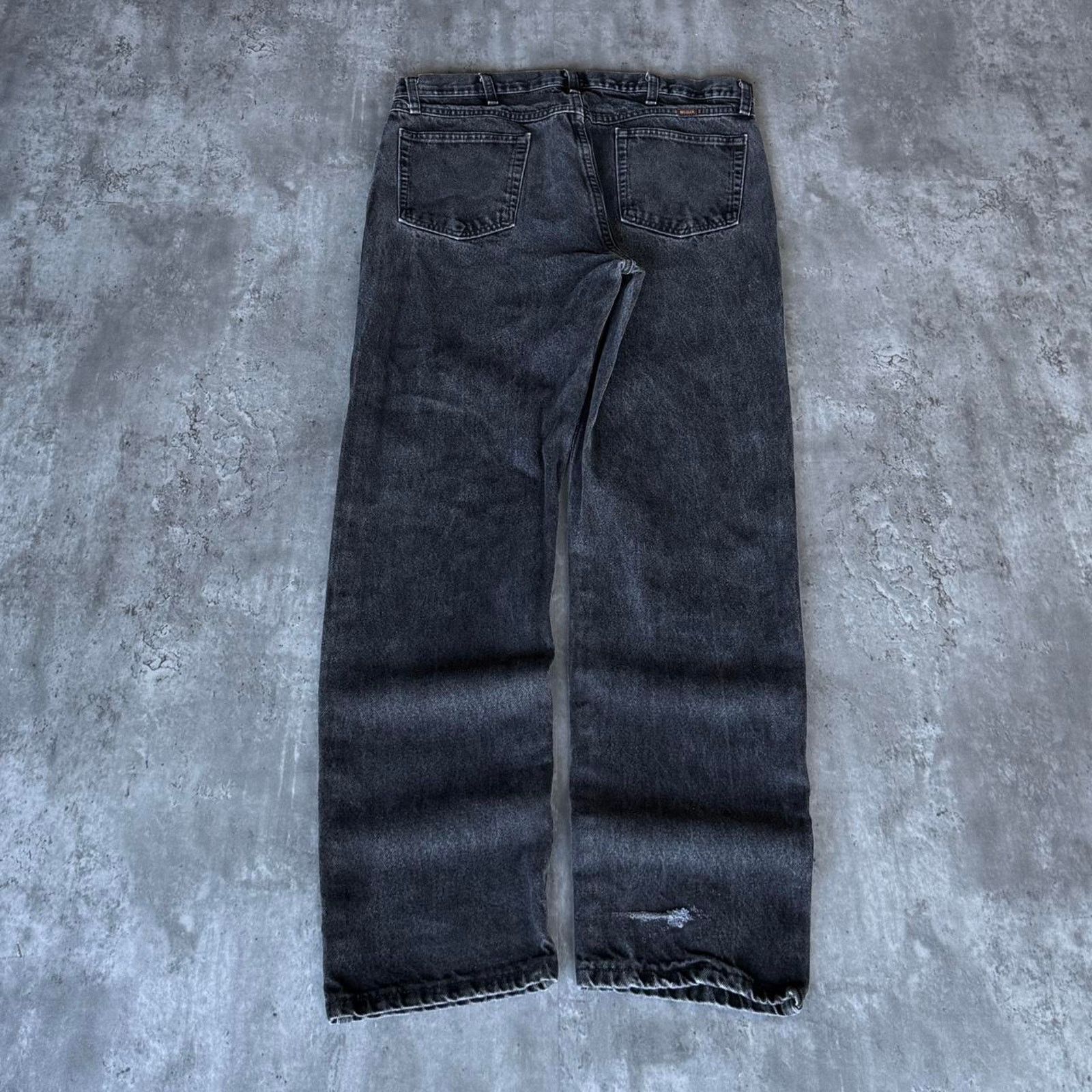 Japanese Brand × Rustler × Vintage Vintage Y2K Faded Black Grunge Opium Baggy Denim Jeans Size US 37 - 2 Thumbnail