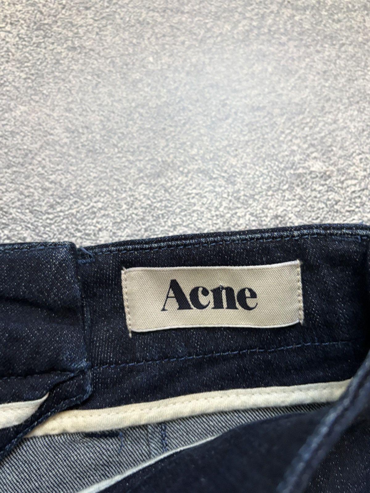 Acne Studios Acne Studios Skin Rinse Dark Blue Indigo Back Zip Jeans 27 Size 27" / US 4 / IT 40 - 3 Thumbnail