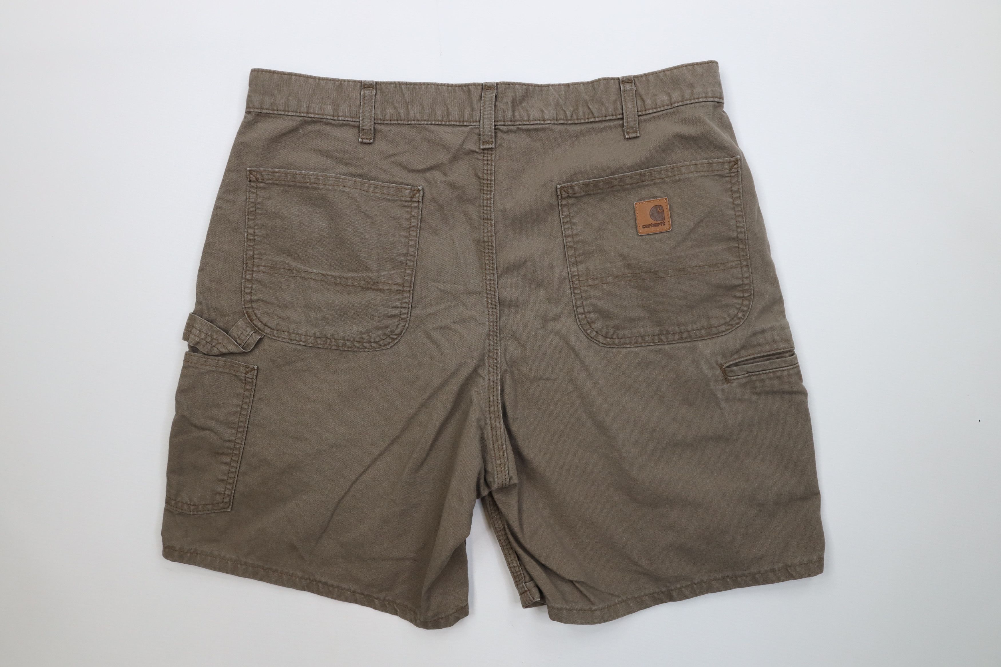 Carhartt Vintage Y2K Carhartt Above Knee Relaxed Fit Shorts Brown Size US 36 / EU 52 - 7 Thumbnail