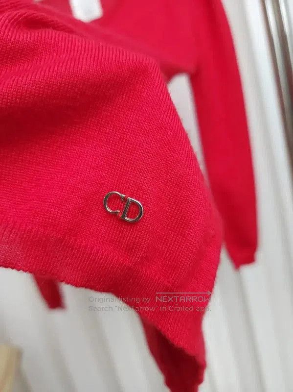 Dior Dior Red Wool Long Sleeve Sweater for Women . Size XS / US 0-2 / IT 36-38 - 3 Thumbnail