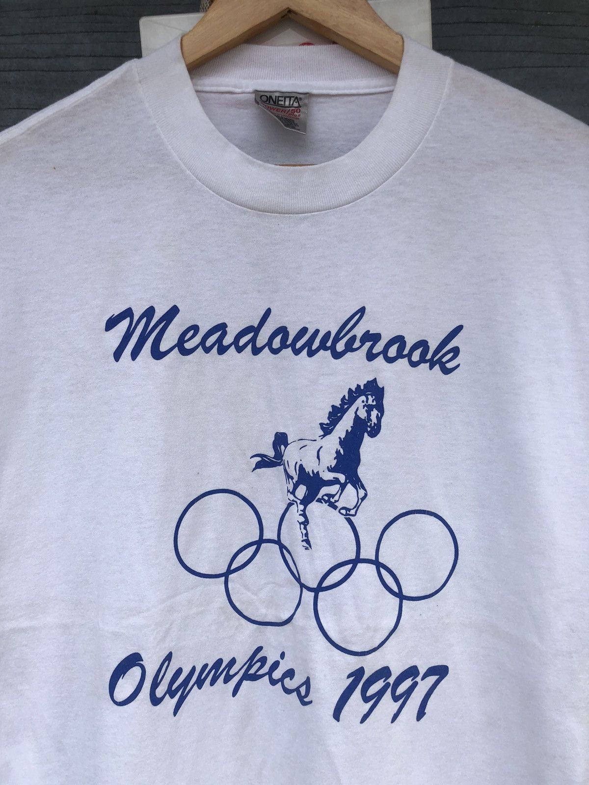 USA Olympics × Vintage Vintage 90s ONEITA Meadowbrook Olympics 1997 Tee Size US L / EU 52-54 / 3 - 2 Thumbnail