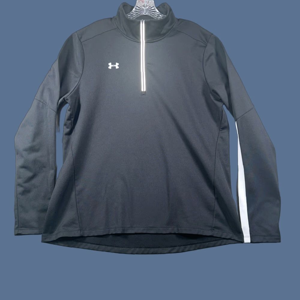 Under Armour Under Armour Long Sleeve Pullover Mens XL Black 1/4 Zip Casual Workout Shirt Size US XL / EU 56 / 4 - 1 Thumbnail