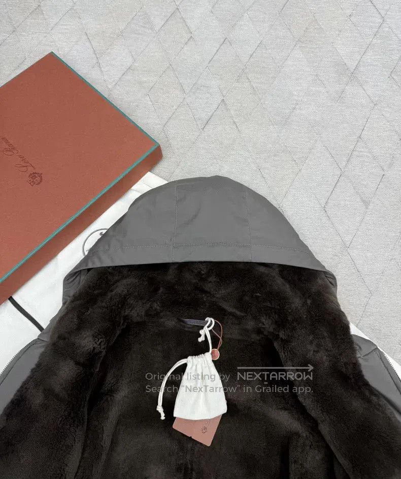 Loro Piana Loro Piana Men's fur hooded Bomber jacket with Strom Syste Size US M / EU 48-50 / 2 - 6 Thumbnail