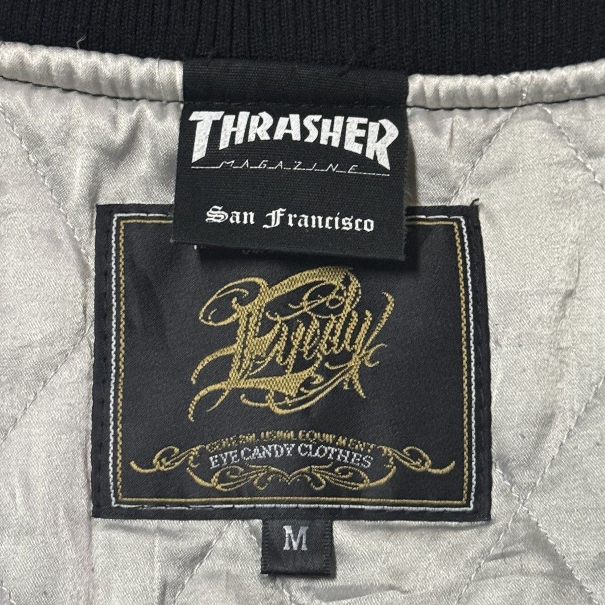 Japanese Brand Eye Candy X Thrasher Magazine Baseball Varsity Jacket Size US M / EU 48-50 / 2 - 10 Thumbnail