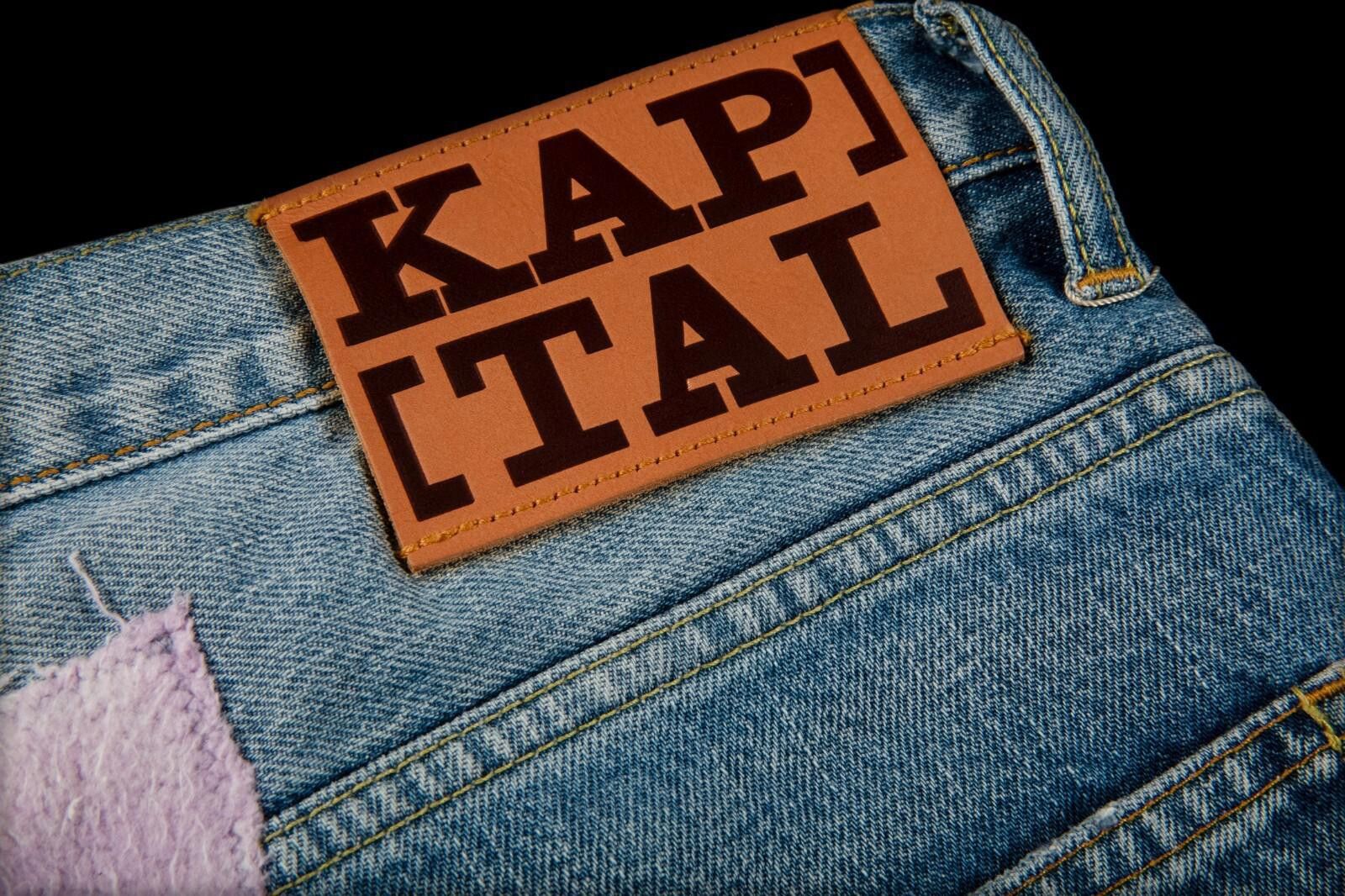 Kapital Kapital Okabilly Gypsy Patch Remake Denim Indigo Pant 34 Size US 34 / EU 50 - 4 Thumbnail