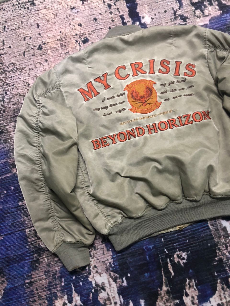 Sports Specialties My Crisis Beyond Horizon Black Eagle Fighting Bomber Jacket Size US M / EU 48-50 / 2 - 6 Thumbnail