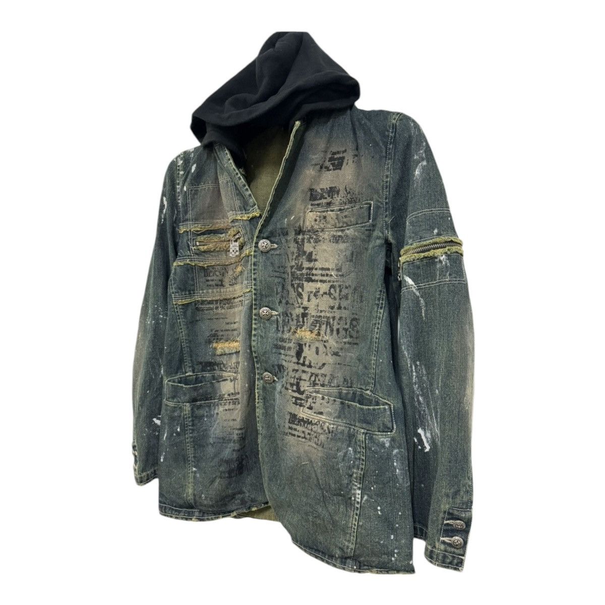 If Six Was Nine 💥PUNK DESIGN DESTROYED THRASHED BERNING SHO DENIM RARE Size US M / EU 48-50 / 2 - 3 Thumbnail