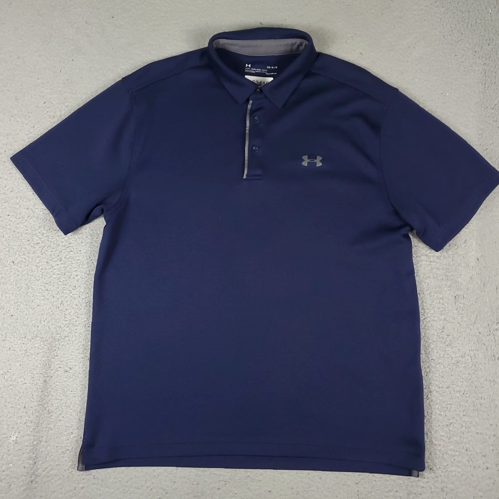 Under Armour Under Armour Polo Shirt Mens L Navy Blue Golf Casual Short Sleeve Size US L / EU 52-54 / 3 - 2 Thumbnail