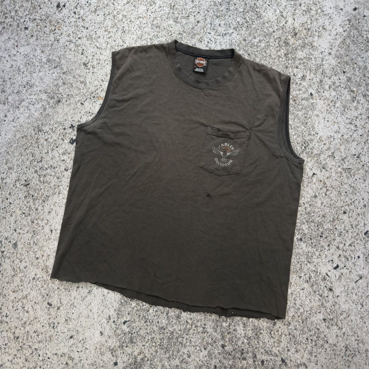 Harley Davidson Harley Thrashed Faded Destroyed Tank ERD Grunge Chrome Size US XXL / EU 58 / 5 - 5 Thumbnail