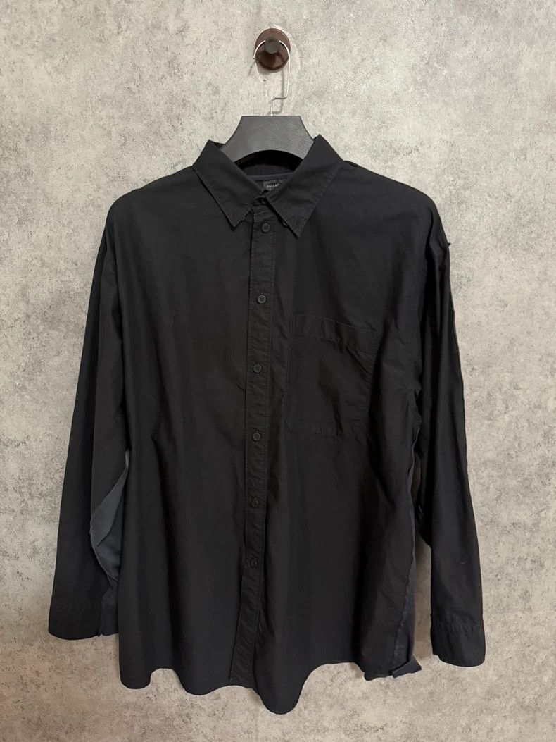 Balenciaga Balenciaga Navy Patchwork Shirt Jacket Coat Size US M / EU 48-50 / 2 - 3 Thumbnail