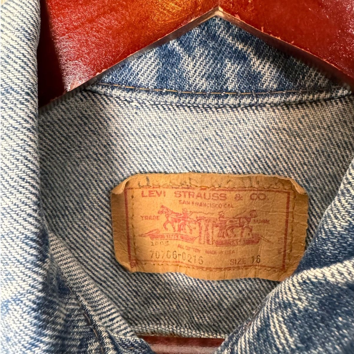 Levi's × Vintage VTG 90s Levi’s Denim Trucker Jean Jacket Sz 16 Biker Size XXL / US 16-18 / IT 52-54 - 5 Thumbnail