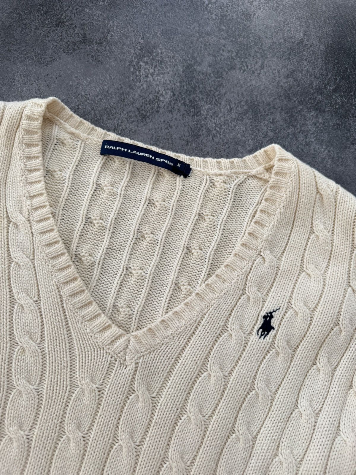 Polo Ralph Lauren Vintage Polo Ralph Lauren Sport Cable Knit Sweater Size M / US 6-8 / IT 42-44 - 5 Thumbnail
