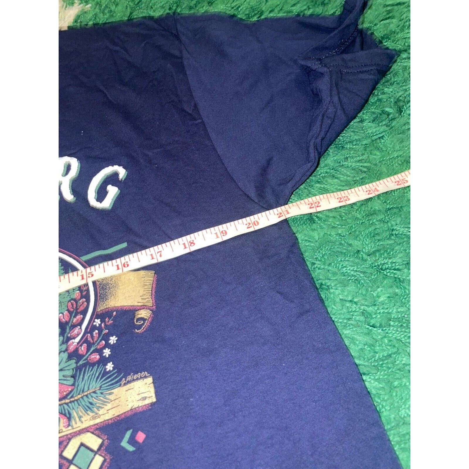 Jerzees Vintage Gatlinburg Shirt Tennessee Blue Tee VTG 90s Large Size US L / EU 52-54 / 3 - 10 Thumbnail