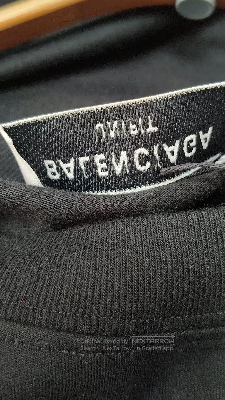 Balenciaga Balenciaga High-end custom black short sleeve T-shirt Size US M / EU 48-50 / 2 - 4 Thumbnail