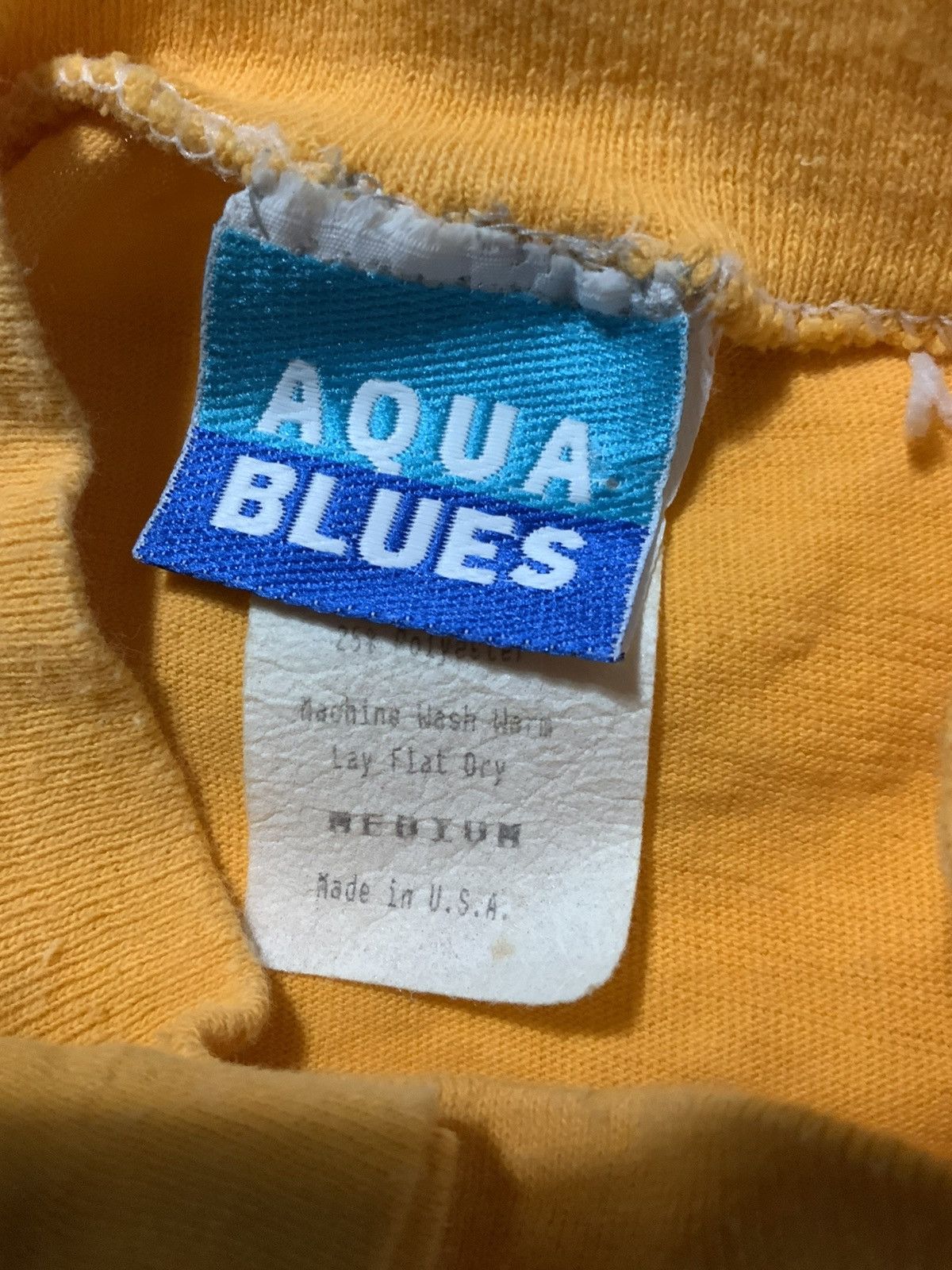 Vintage Vintage 80s Aqua Blues Supradur Single Stitch T-Shirt Size US M / EU 48-50 / 2 - 5 Thumbnail